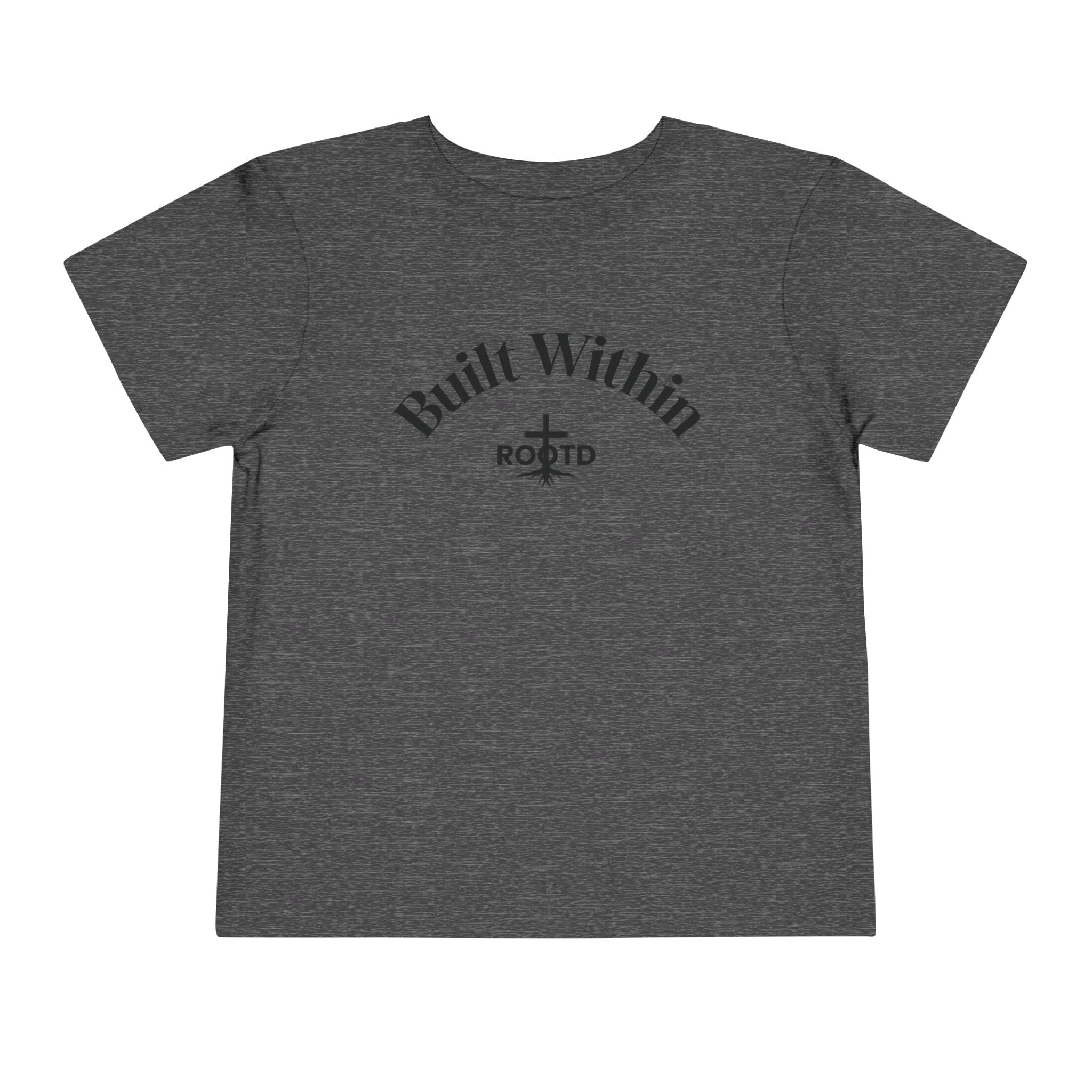 Toddler Tee — "Built Within" Christian Scripture Shirt (Philippians 4:13)