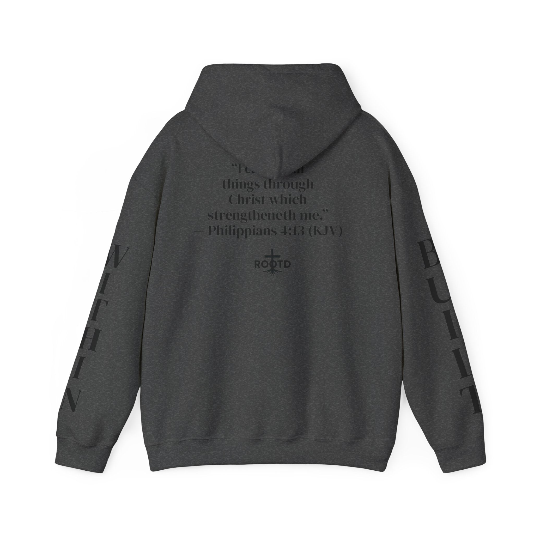 Built Within Hoodie — Philippians 4:13 Inspirational Christian Pullover