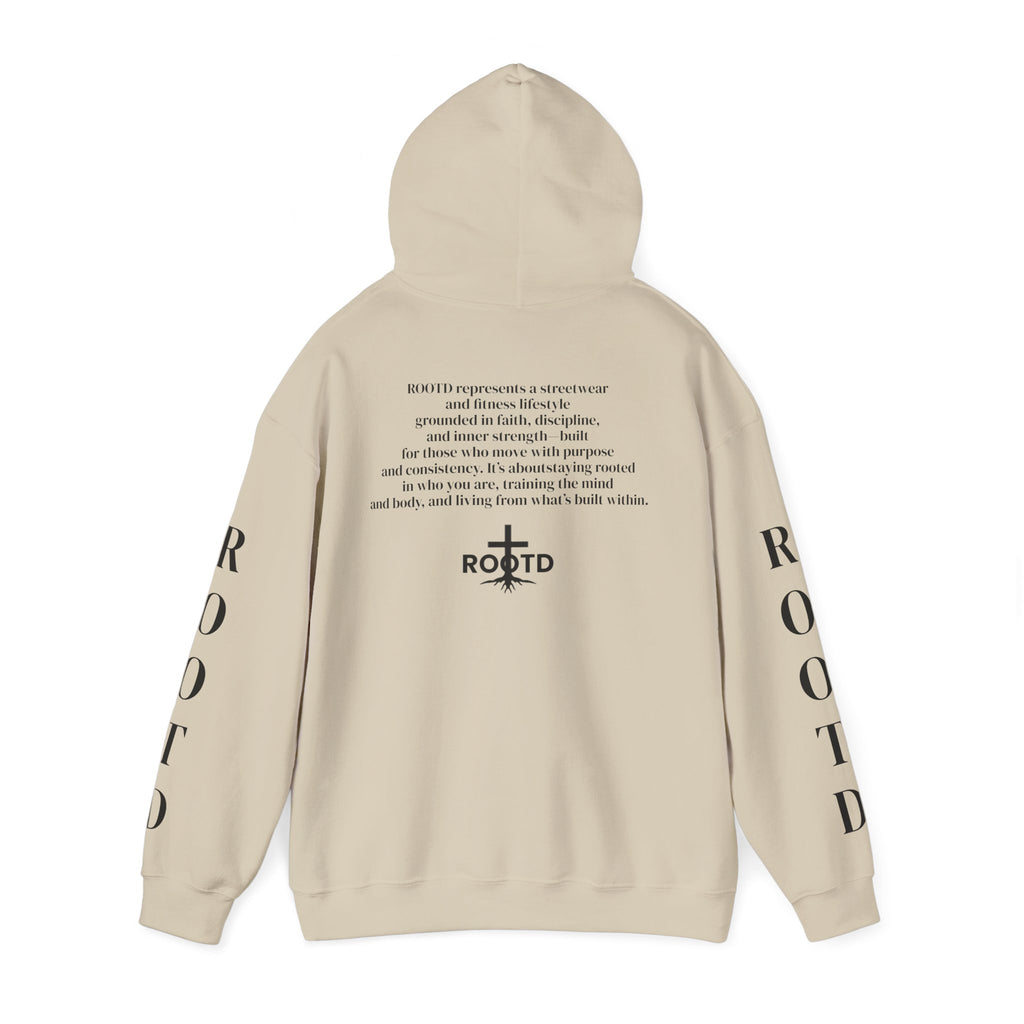 ROOTD Faith Hoodie — Christian Cross Scripture Pullover