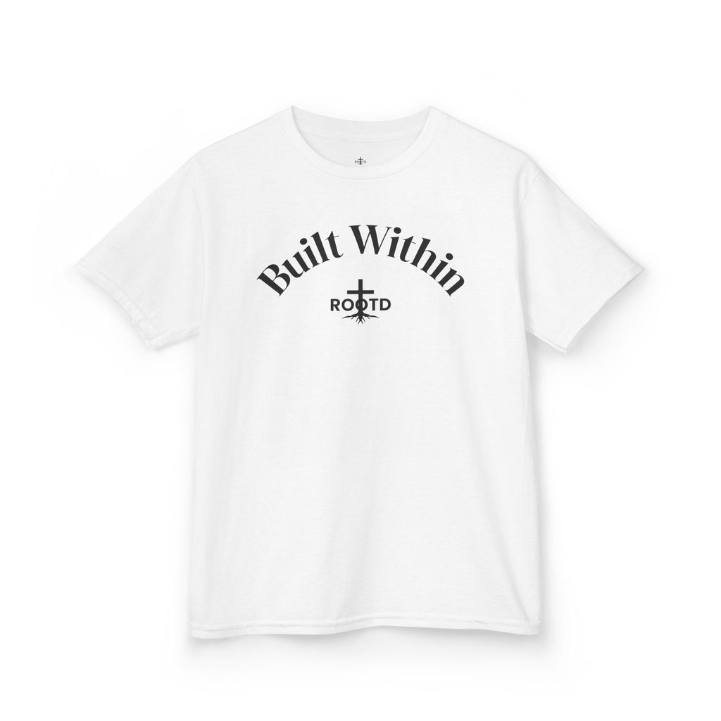 Kids Tee — "Built Within" Christian Scripture T‑Shirt (Philippians 4:13)