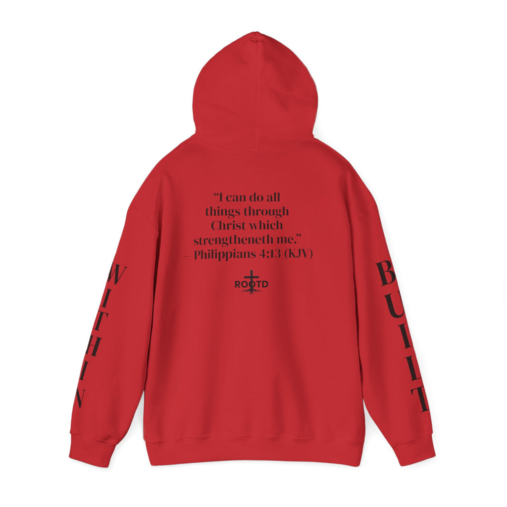 Built Within Hoodie — Philippians 4:13 Inspirational Christian Pullover