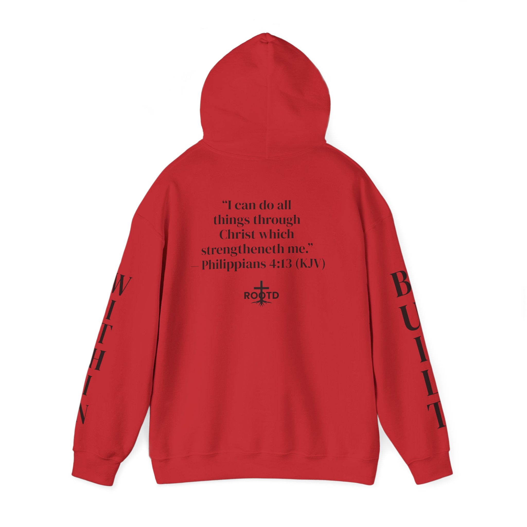 Built Within Hoodie — Philippians 4:13 Inspirational Christian Pullover