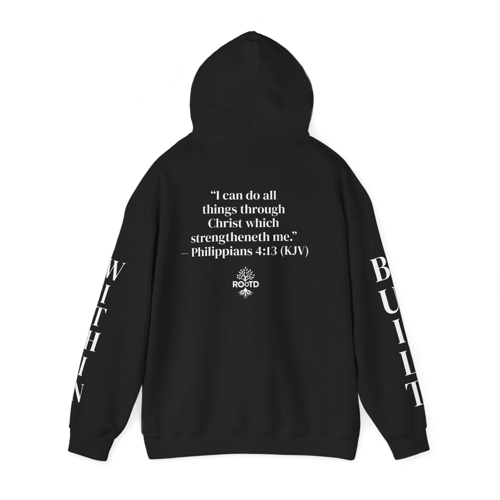 Built Within Hoodie — Philippians 4:13 Inspirational Christian Pullover