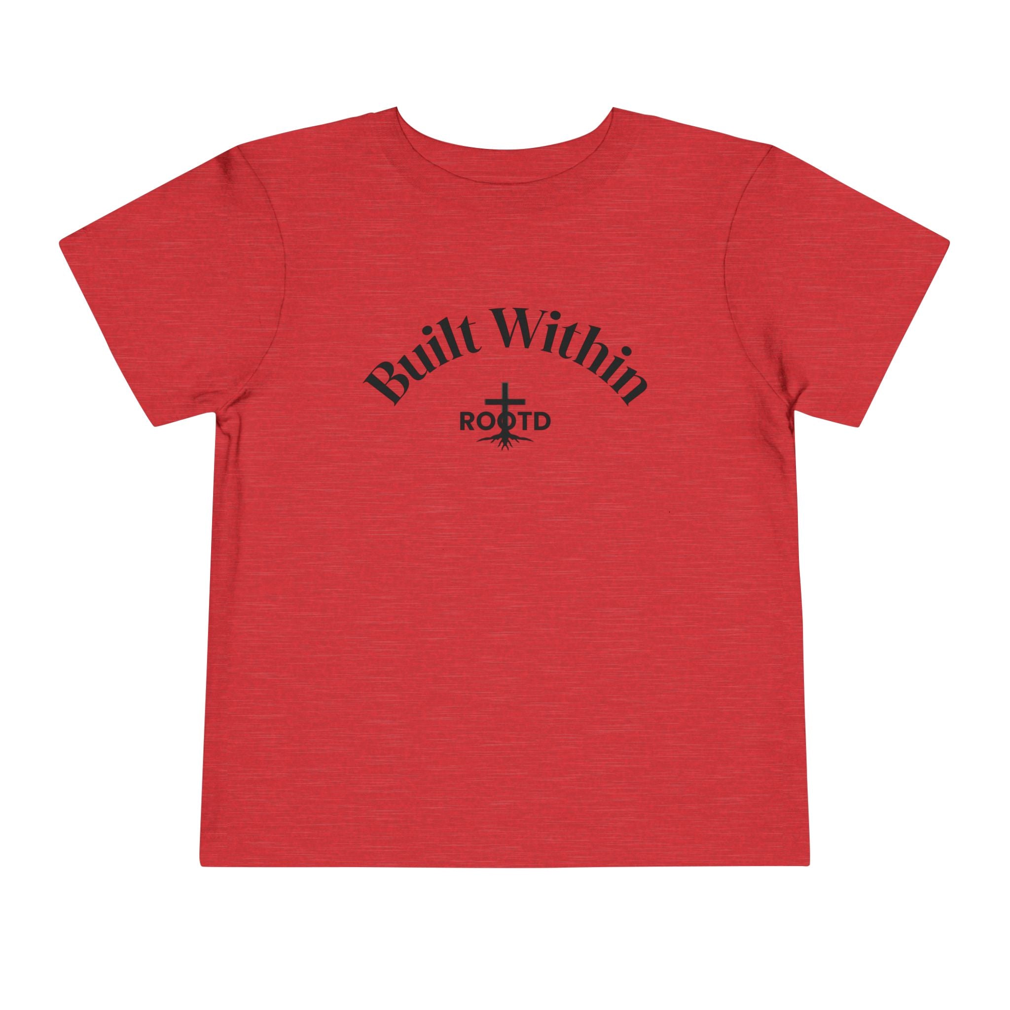 Toddler Tee — "Built Within" Christian Scripture Shirt (Philippians 4:13)