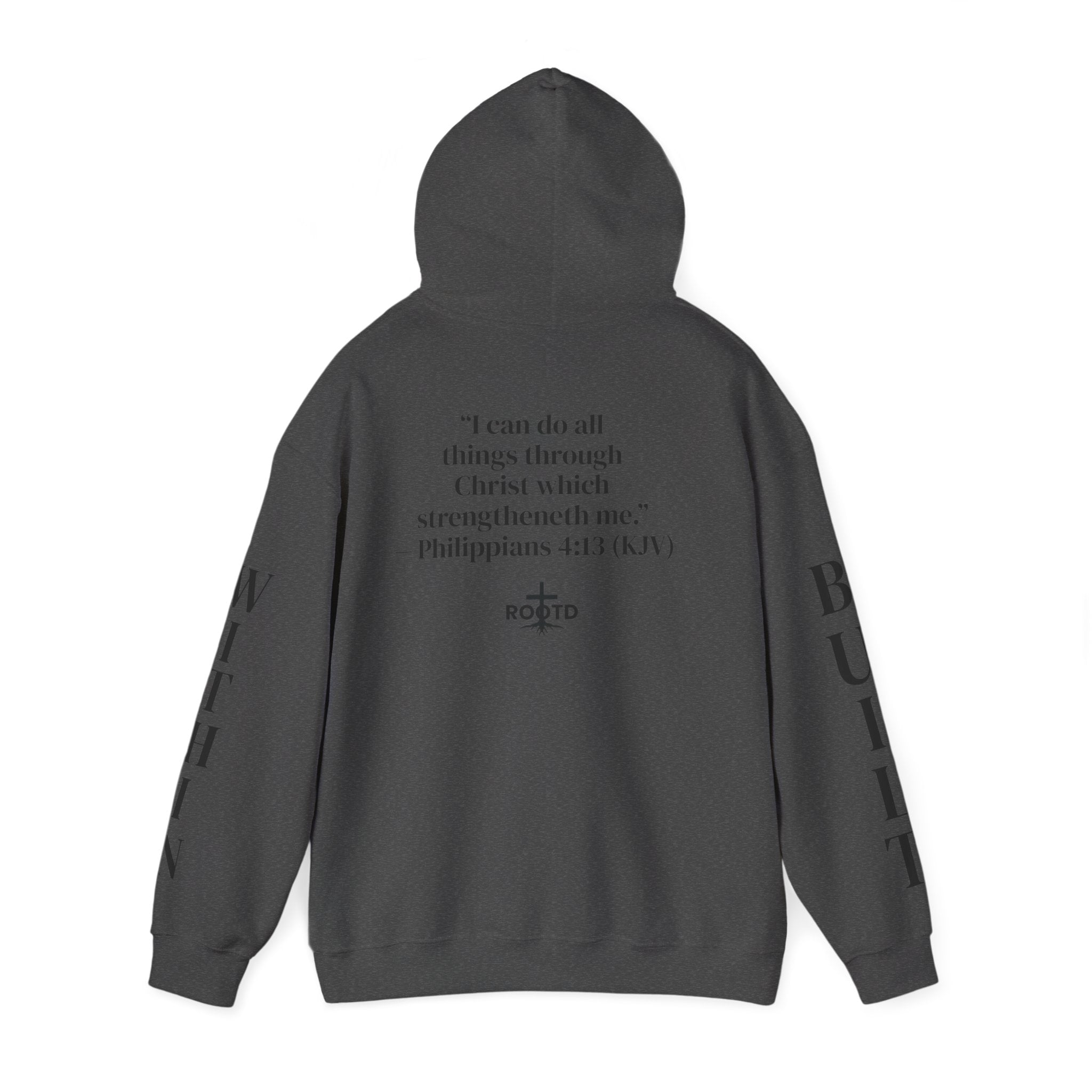 Built Within Hoodie — Philippians 4:13 Inspirational Christian Pullover
