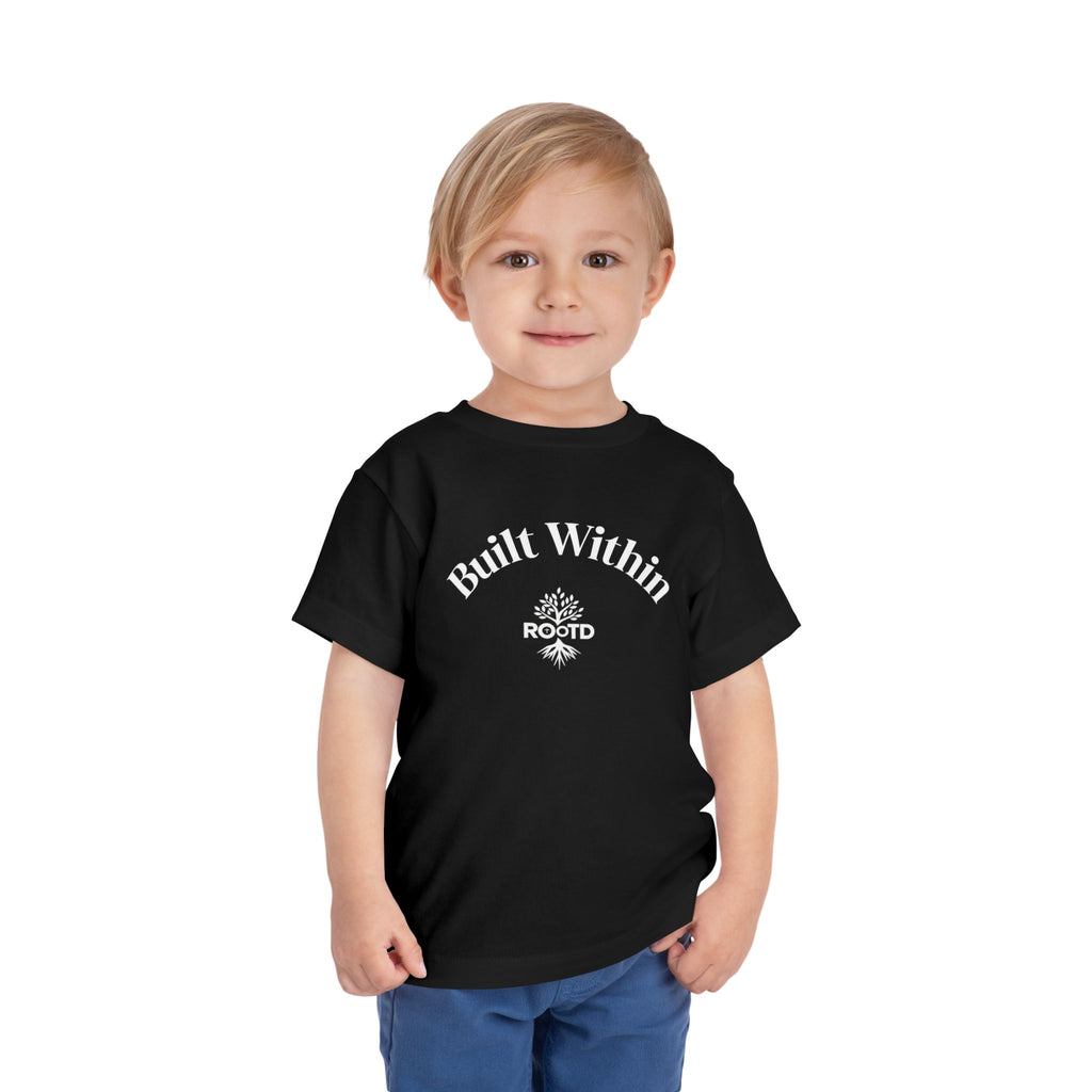 Toddler Tee — "Built Within" Christian Scripture Shirt (Philippians 4:13)