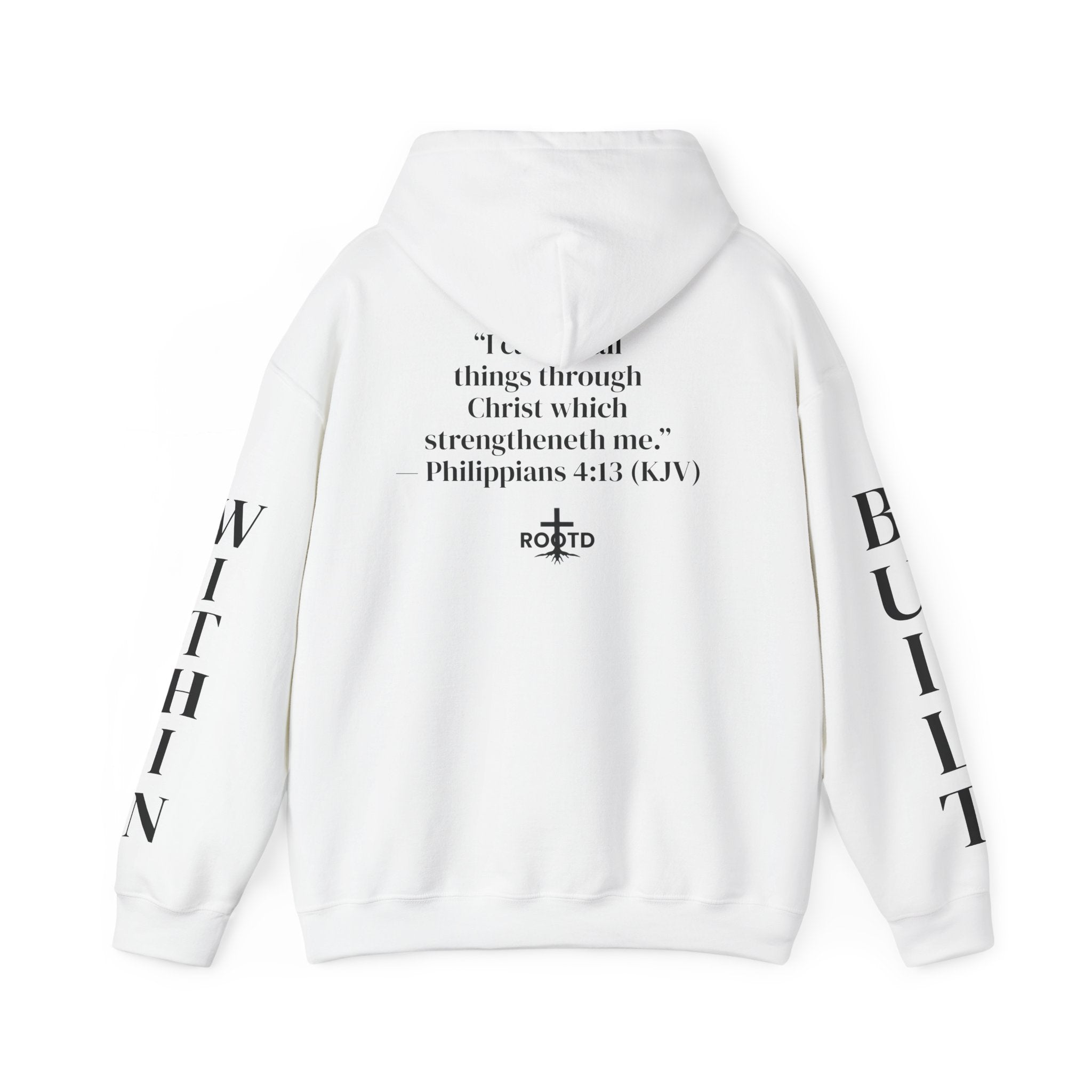 Built Within Hoodie — Philippians 4:13 Inspirational Christian Pullover