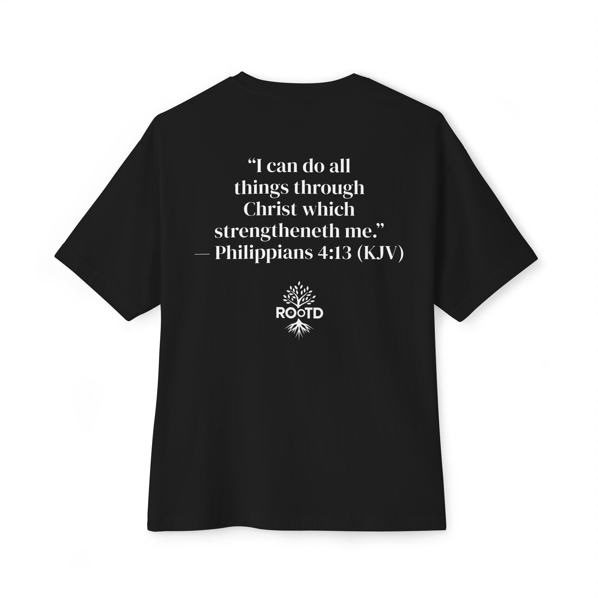 Built Within Oversized Tee - Philippians 4:13 Inspirational Christian T-Shirt