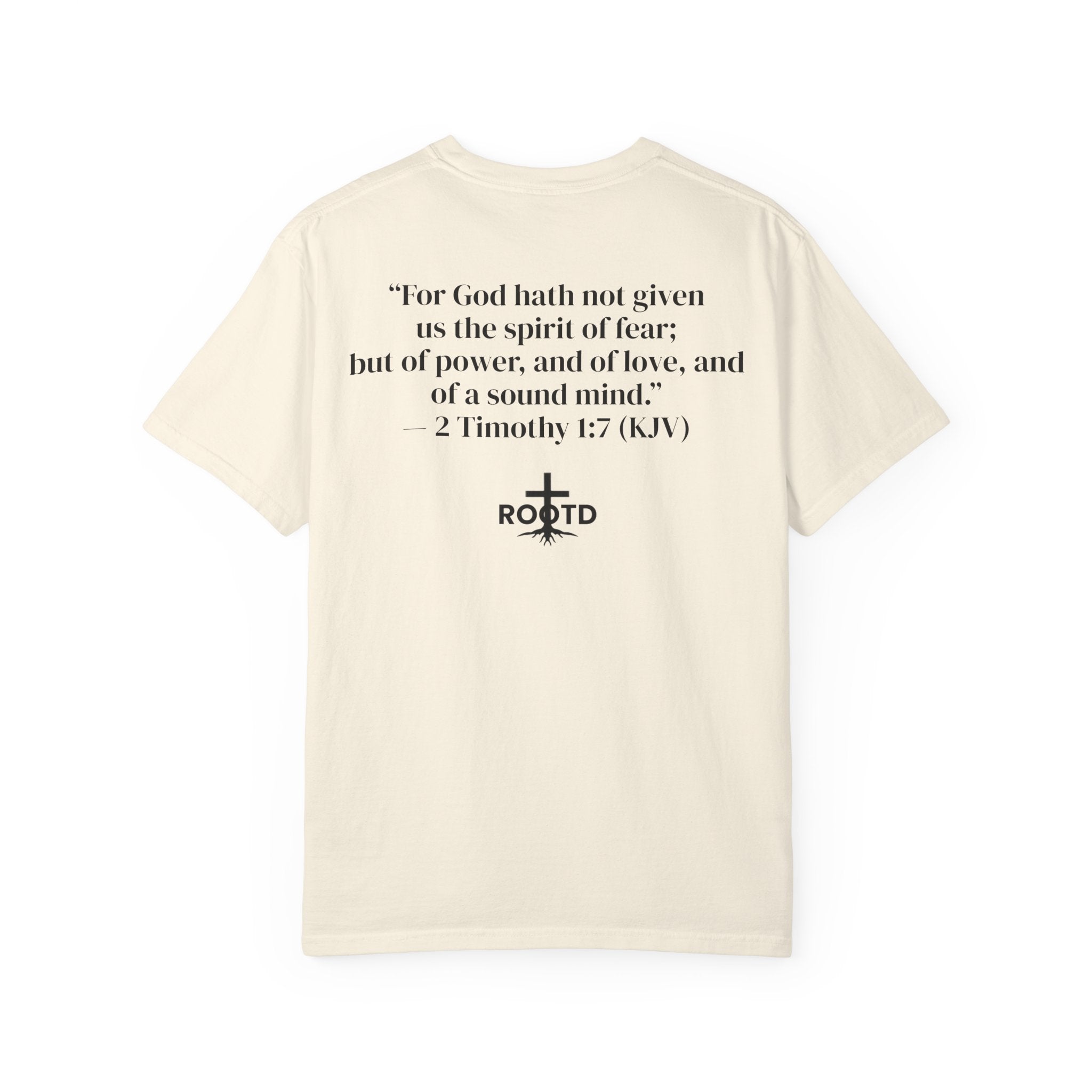 Discipline Over Motivation Christian T‑Shirt — 2 Timothy 1:7 Scripture Tee