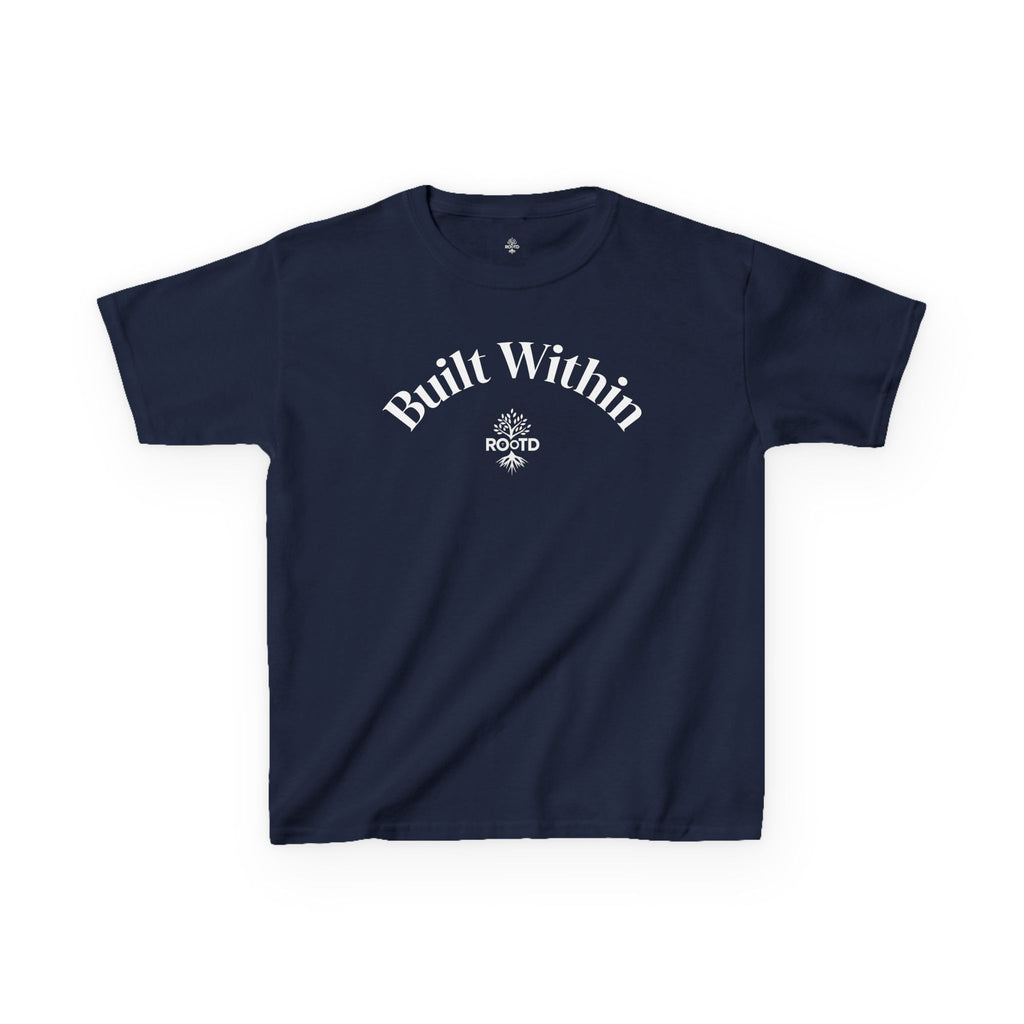 Kids Tee — "Built Within" Christian Scripture T‑Shirt (Philippians 4:13)
