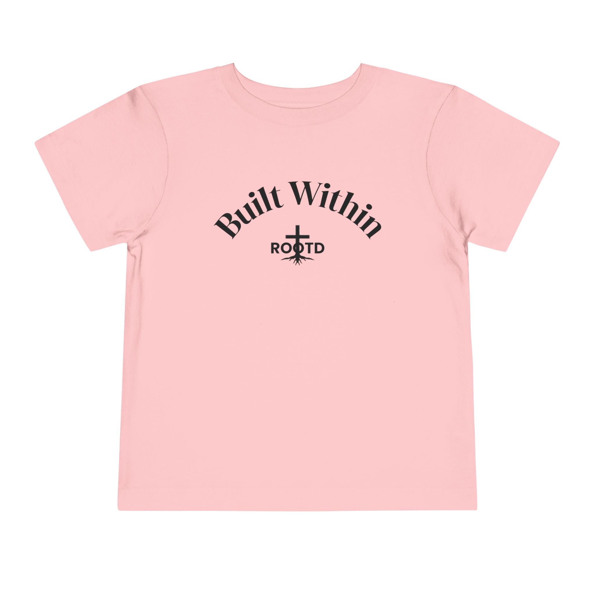Toddler Tee — "Built Within" Christian Scripture Shirt (Philippians 4:13)