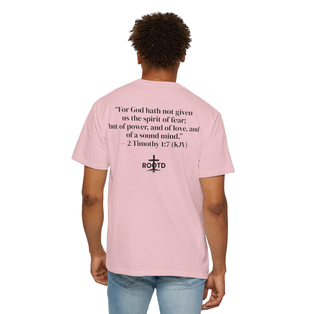 Discipline Over Motivation Christian T‑Shirt — 2 Timothy 1:7 Scripture Tee