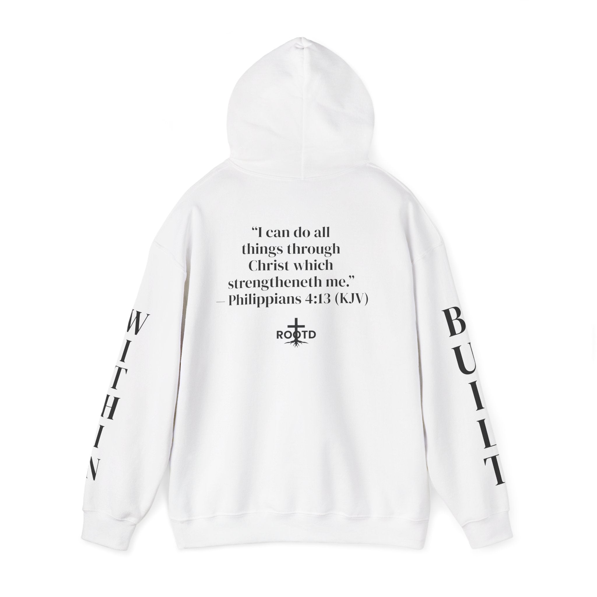 Built Within Hoodie — Philippians 4:13 Inspirational Christian Pullover