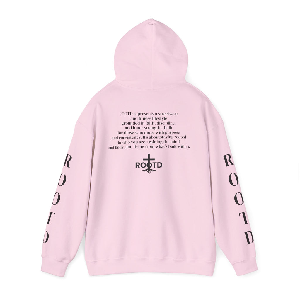 ROOTD Faith Hoodie — Christian Cross Scripture Pullover