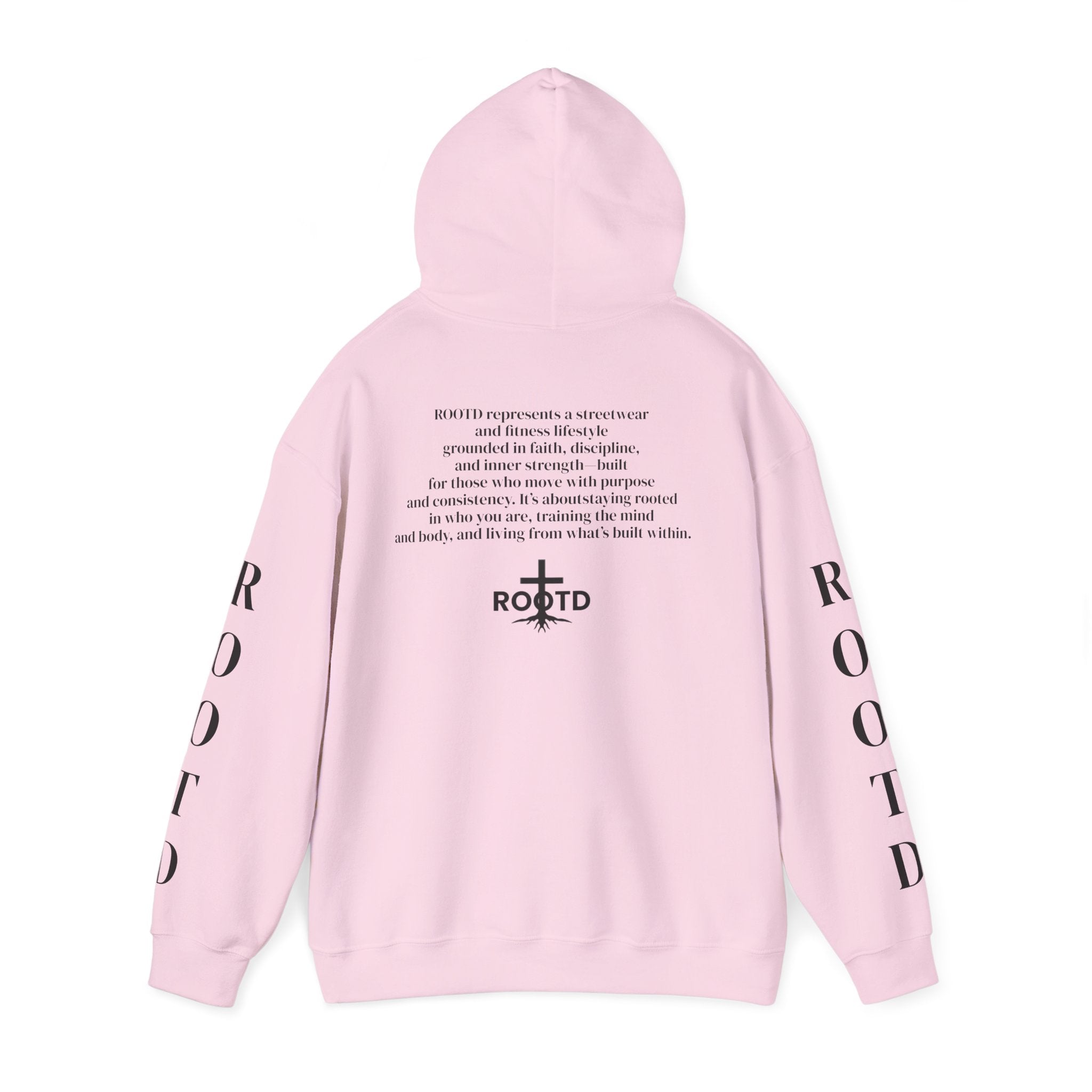 ROOTD Faith Hoodie — Christian Cross Scripture Pullover