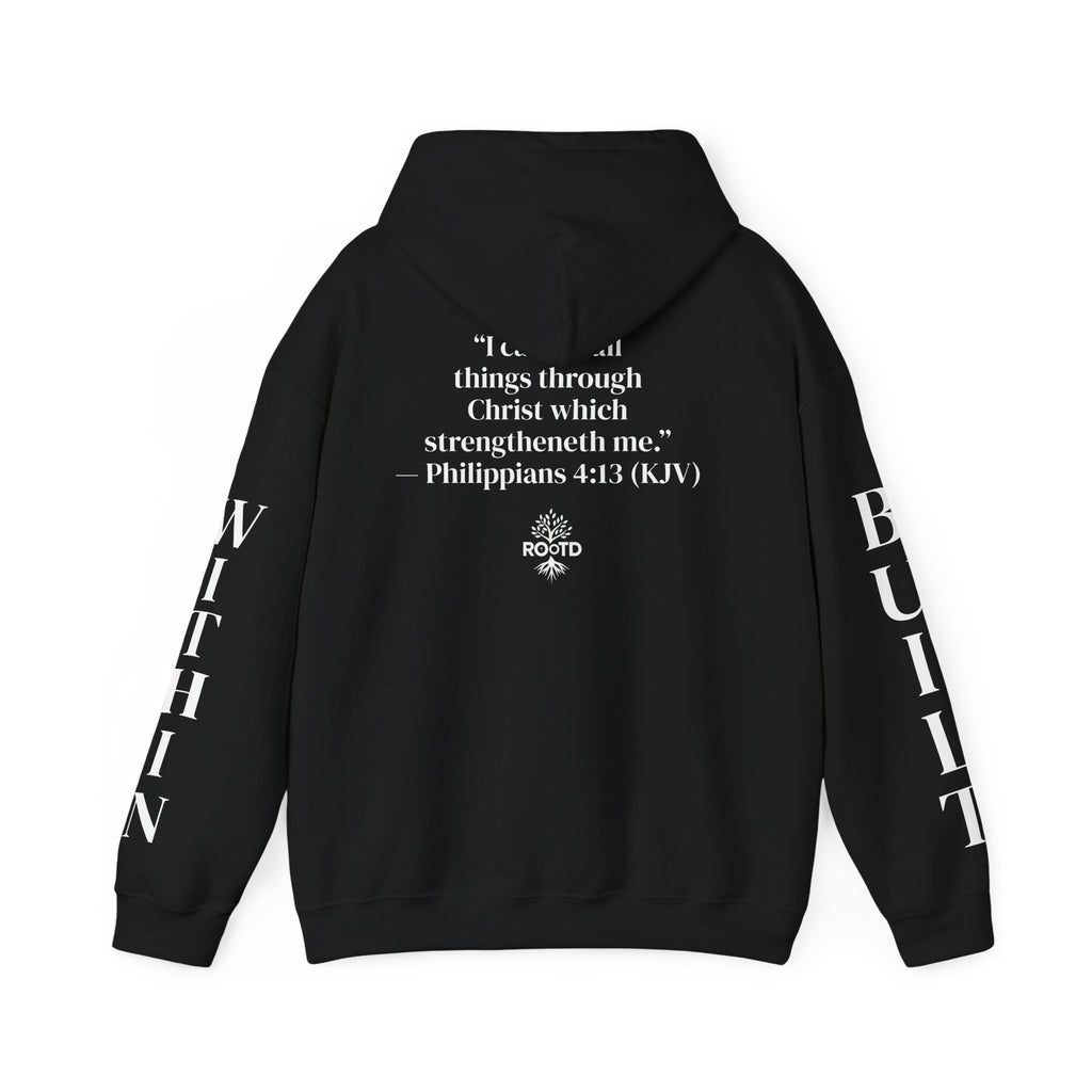 Built Within Hoodie — Philippians 4:13 Inspirational Christian Pullover