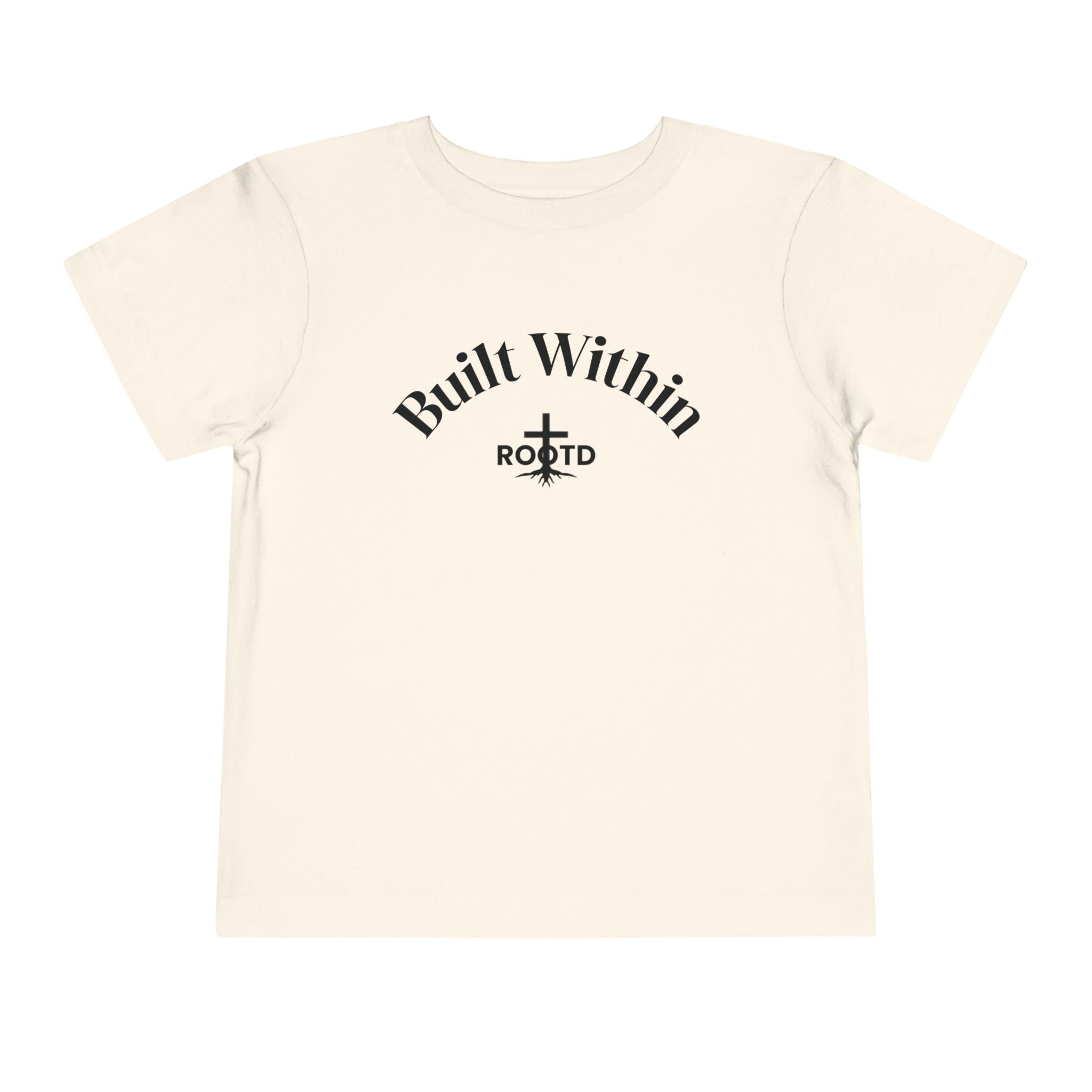 Toddler Tee — "Built Within" Christian Scripture Shirt (Philippians 4:13)