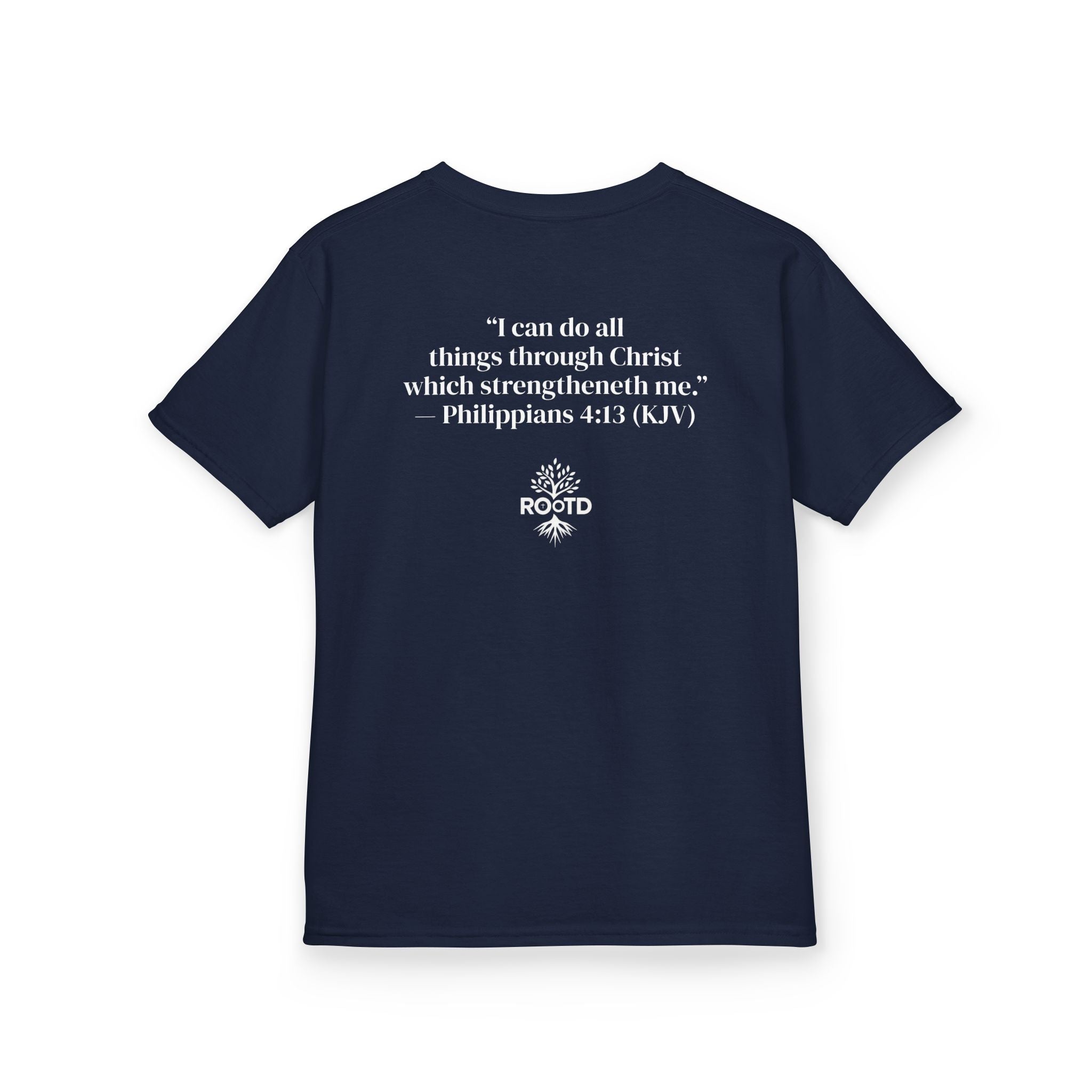 Kids Tee — "Built Within" Christian Scripture T‑Shirt (Philippians 4:13)