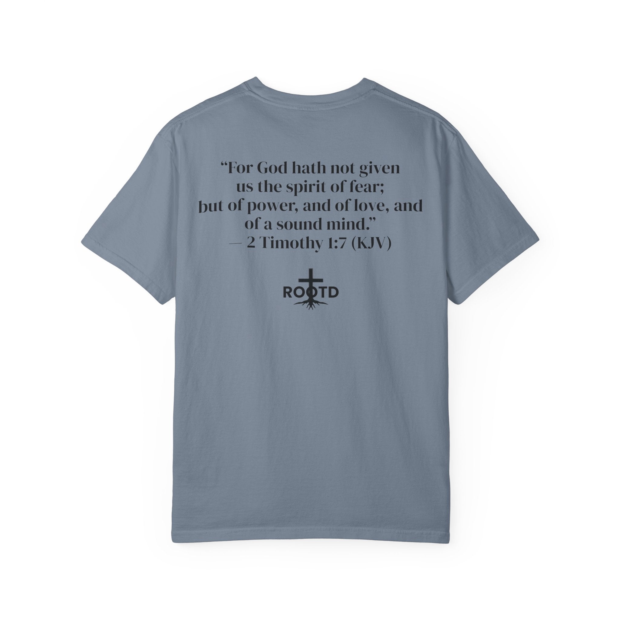 Discipline Over Motivation Christian T‑Shirt — 2 Timothy 1:7 Scripture Tee