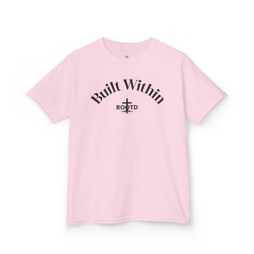 Kids Tee — "Built Within" Christian Scripture T‑Shirt (Philippians 4:13)