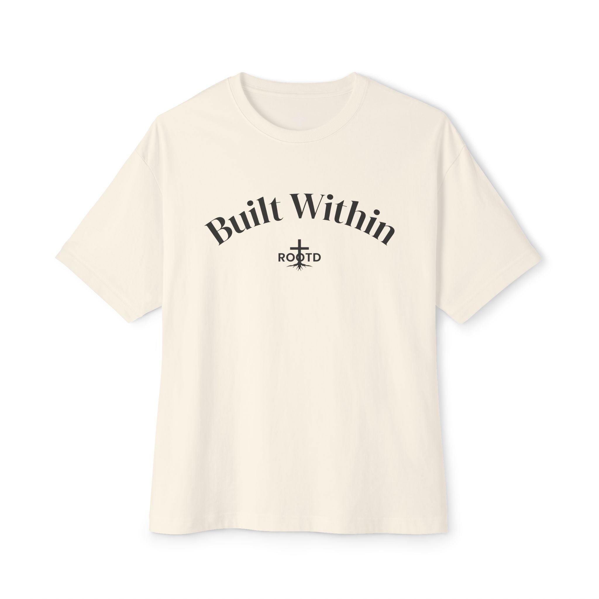 Built Within Oversized Tee - Philippians 4:13 Inspirational Christian T-Shirt