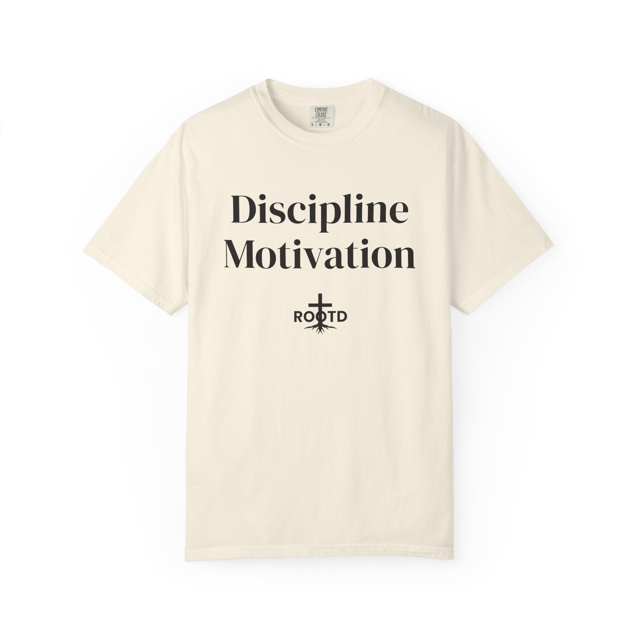 Discipline Over Motivation Christian T‑Shirt — 2 Timothy 1:7 Scripture Tee