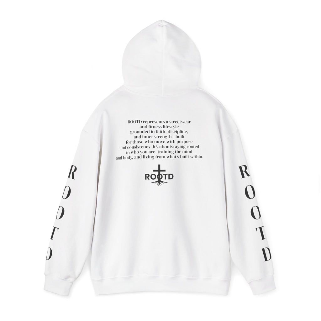 ROOTD Faith Hoodie — Christian Cross Scripture Pullover