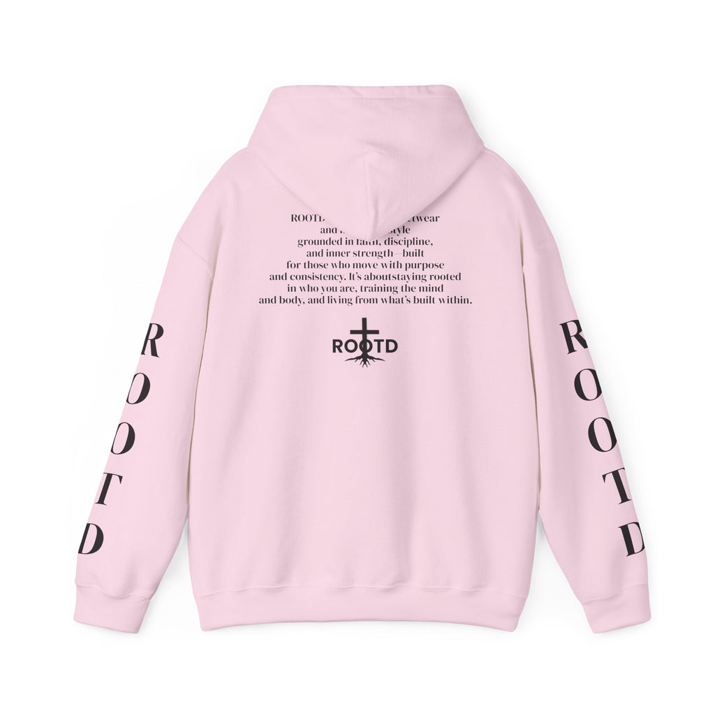 ROOTD Faith Hoodie — Christian Cross Scripture Pullover