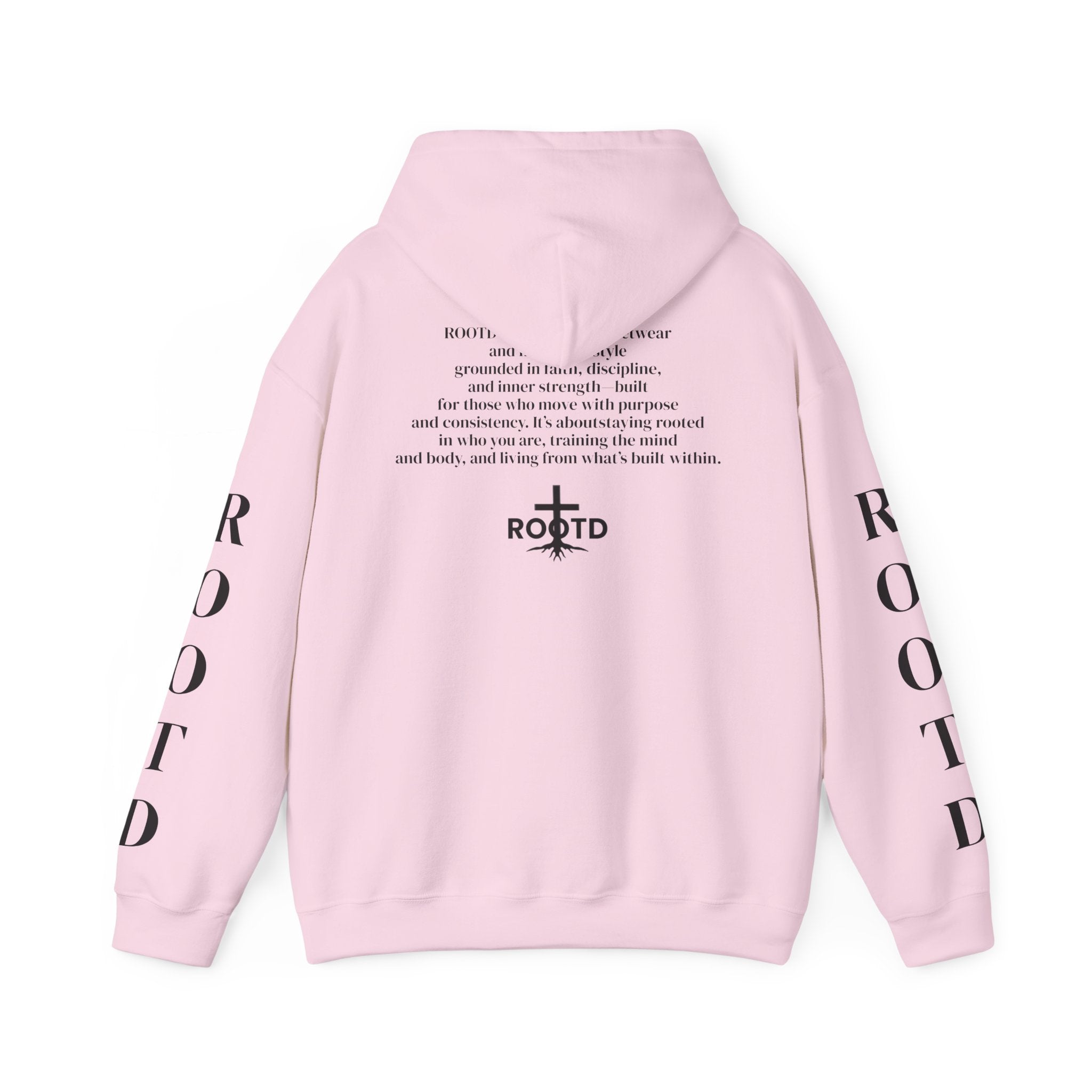 ROOTD Faith Hoodie — Christian Cross Scripture Pullover