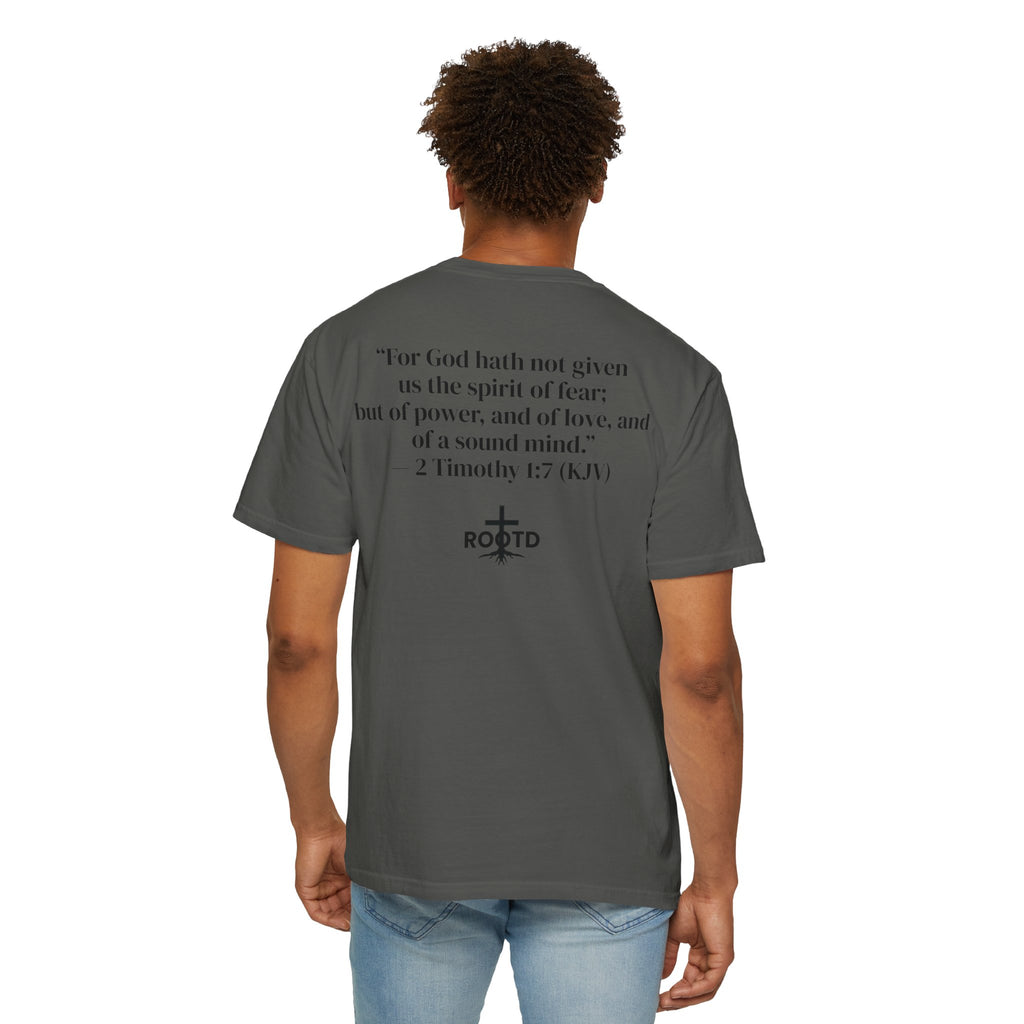 Discipline Over Motivation Christian T‑Shirt — 2 Timothy 1:7 Scripture Tee