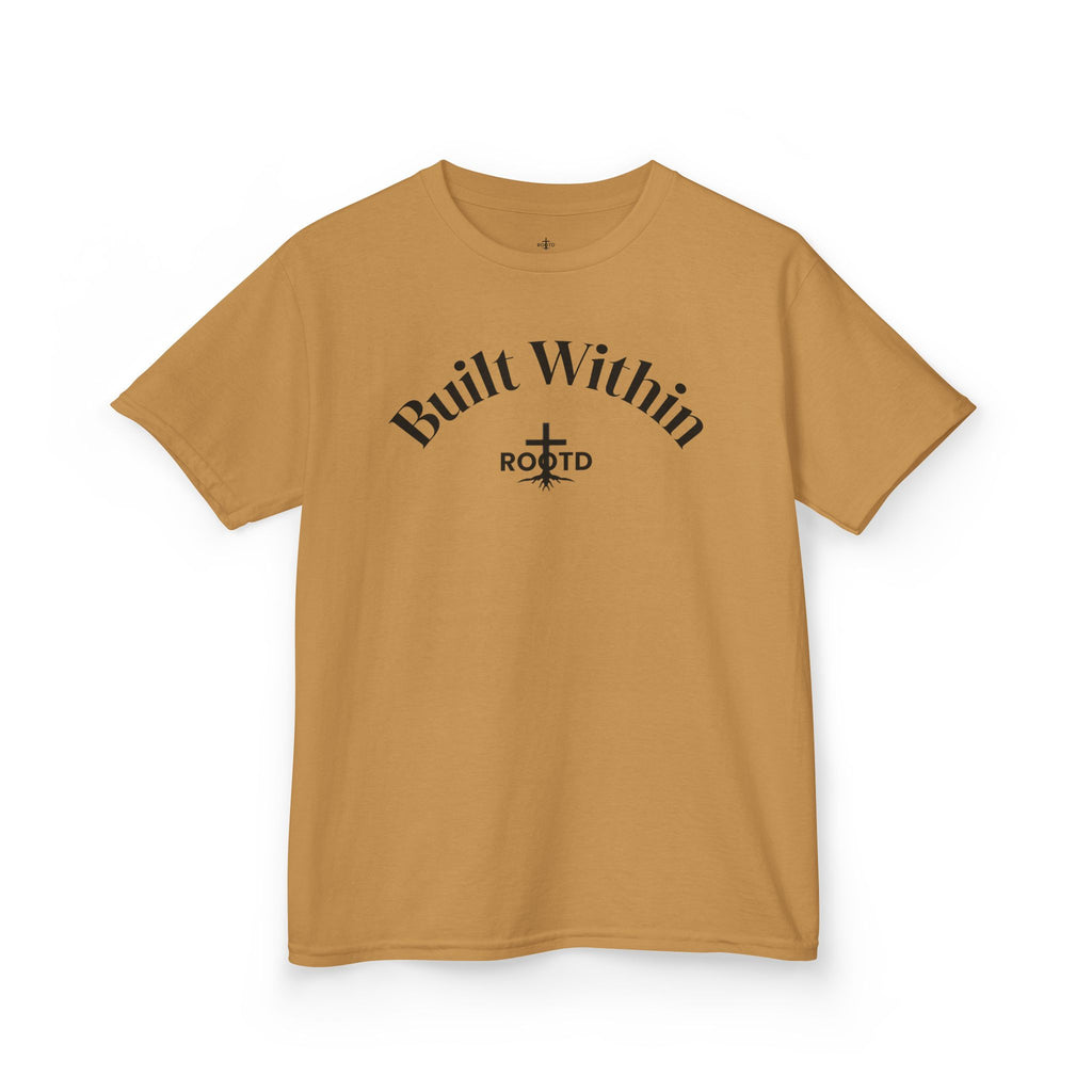 Kids Tee — "Built Within" Christian Scripture T‑Shirt (Philippians 4:13)