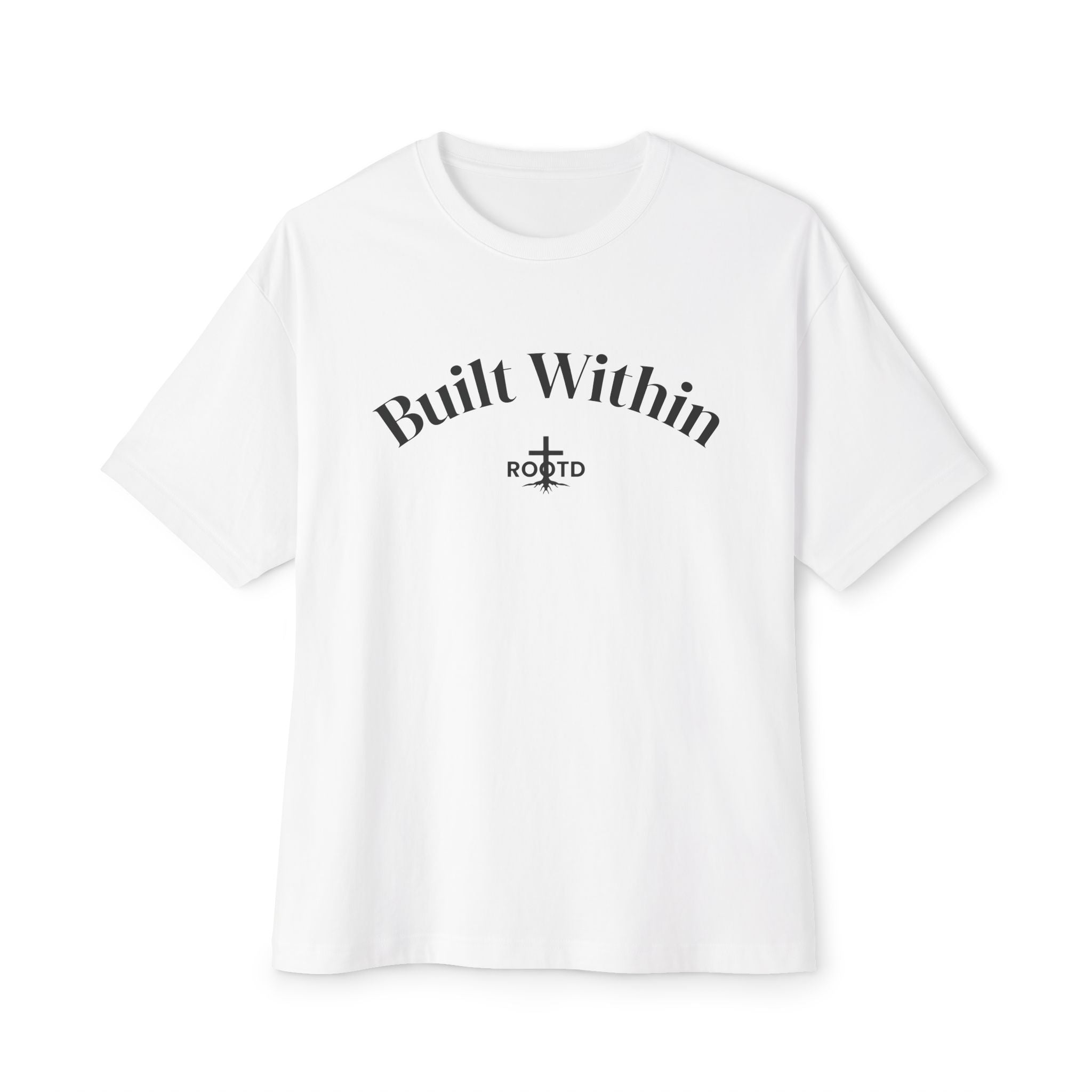 Built Within Oversized Tee - Philippians 4:13 Inspirational Christian T-Shirt