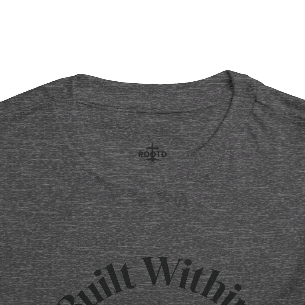 Toddler Tee — "Built Within" Christian Scripture Shirt (Philippians 4:13)