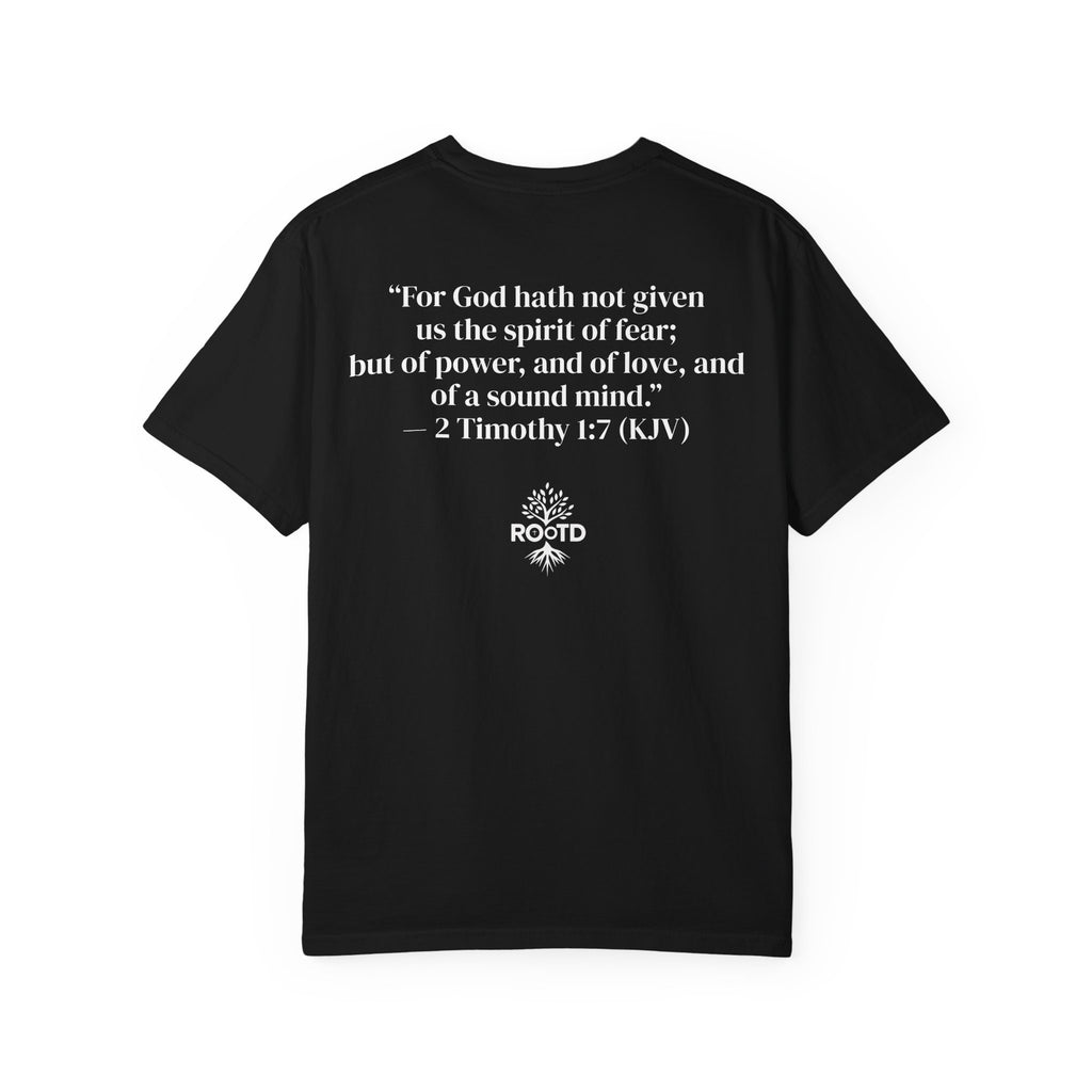 Discipline Over Motivation Christian T‑Shirt — 2 Timothy 1:7 Scripture Tee