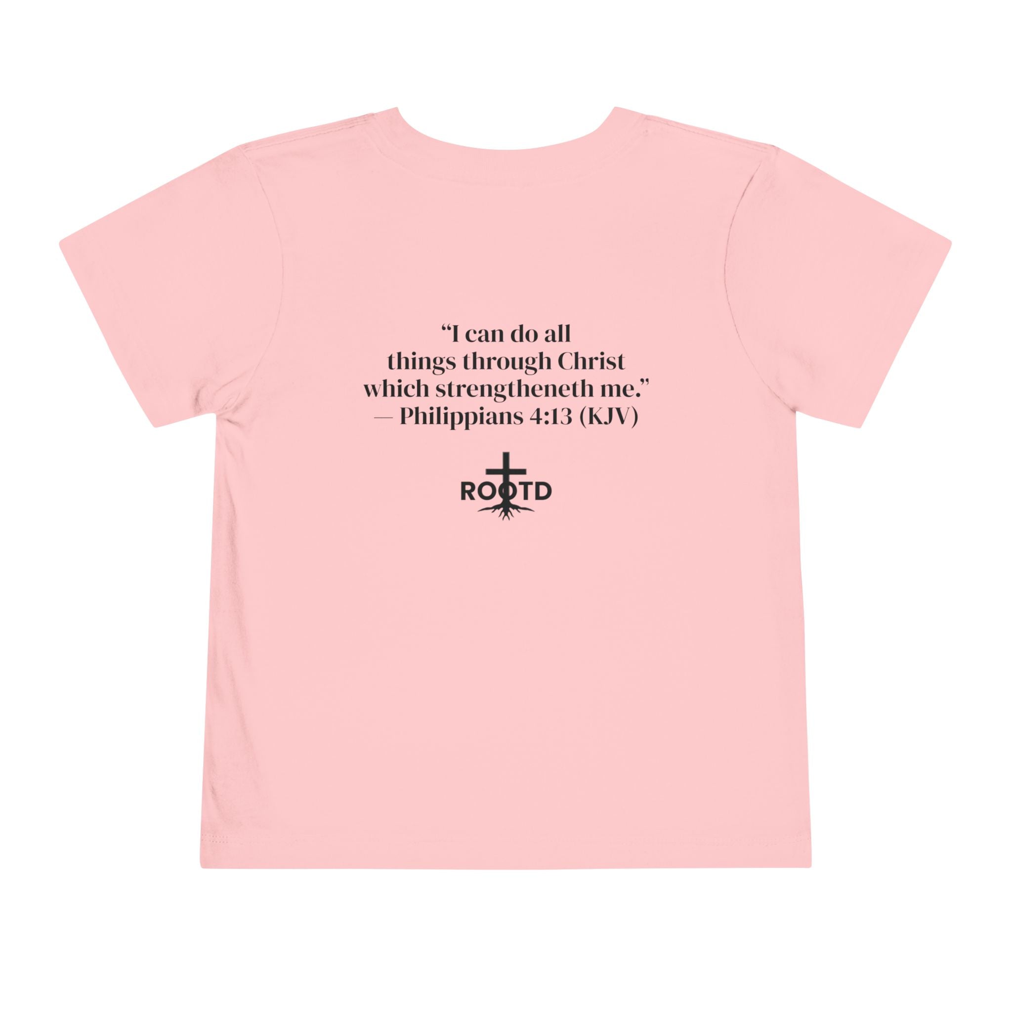 Toddler Tee — "Built Within" Christian Scripture Shirt (Philippians 4:13)