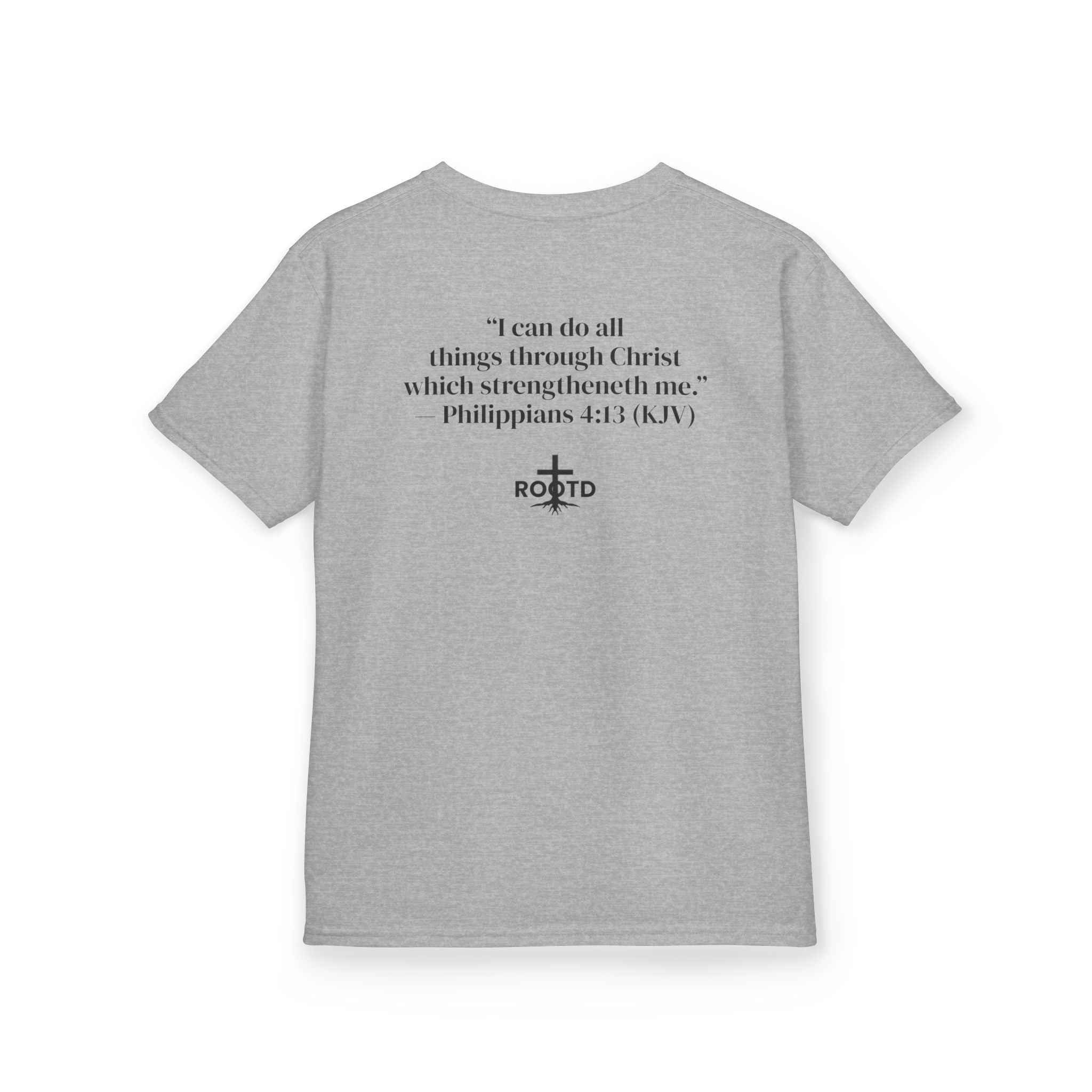 Kids Tee — "Built Within" Christian Scripture T‑Shirt (Philippians 4:13)