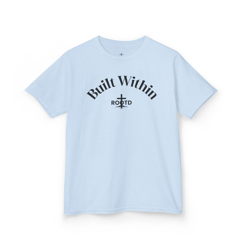 Kids Tee — "Built Within" Christian Scripture T‑Shirt (Philippians 4:13)
