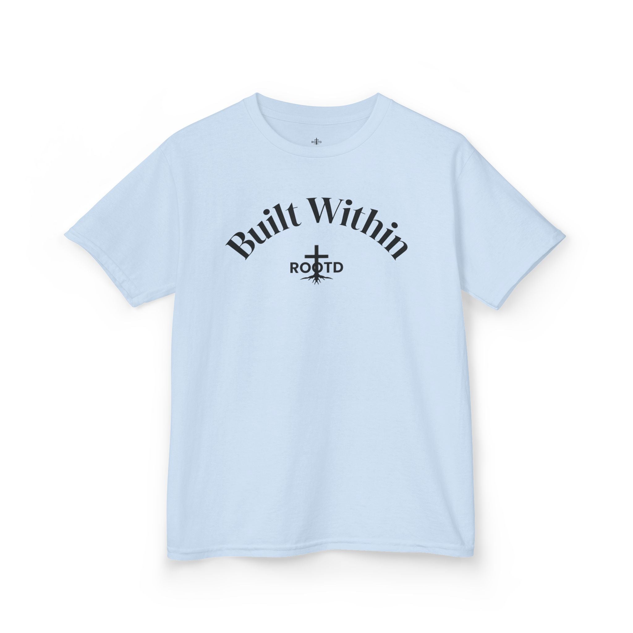 Kids Tee — "Built Within" Christian Scripture T‑Shirt (Philippians 4:13)