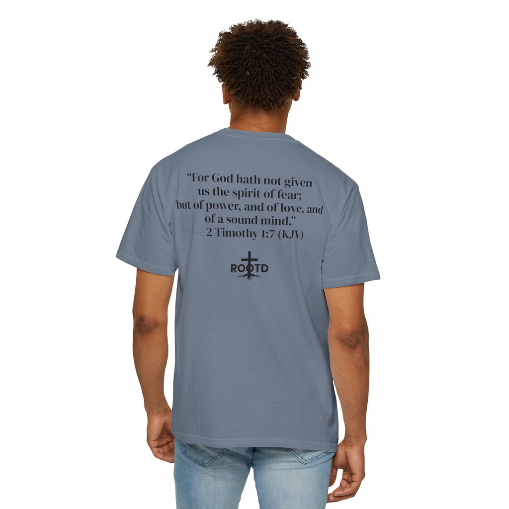 Discipline Over Motivation Christian T‑Shirt — 2 Timothy 1:7 Scripture Tee