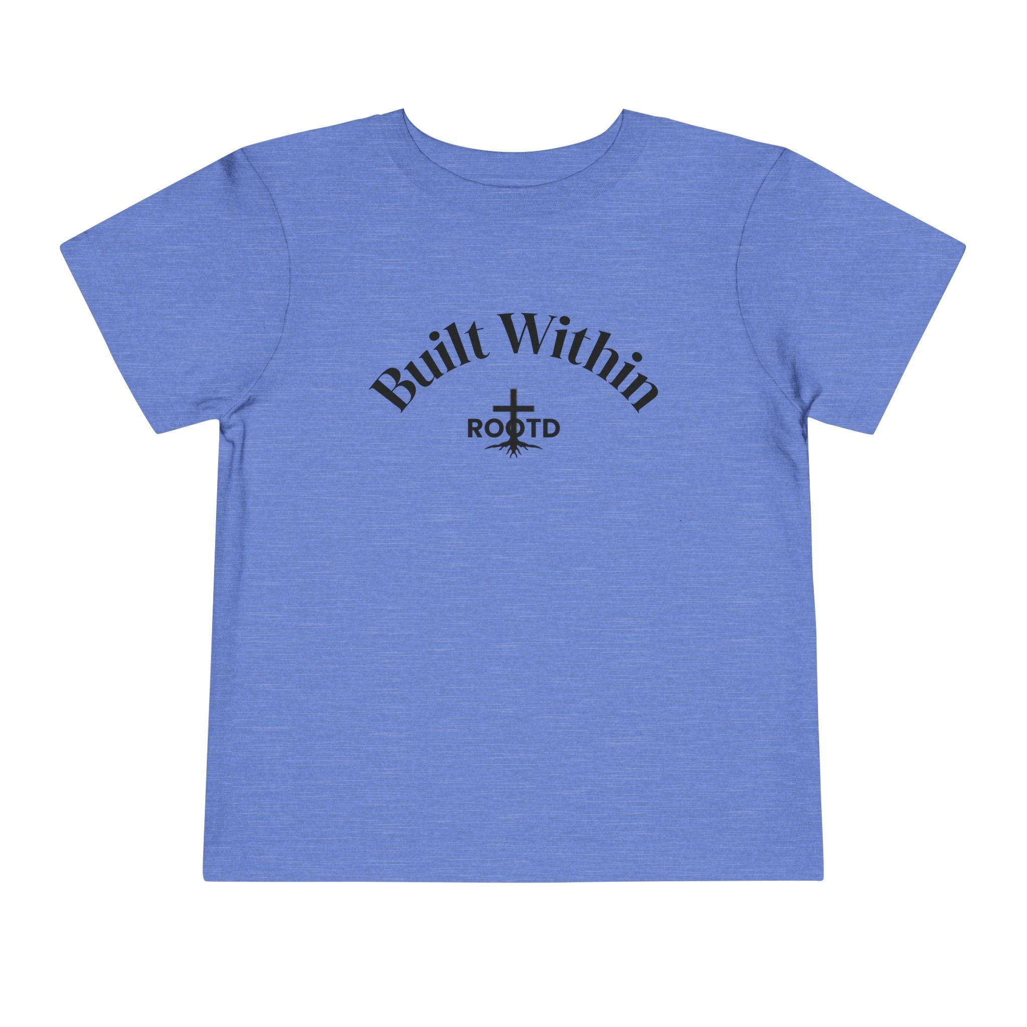 Toddler Tee — "Built Within" Christian Scripture Shirt (Philippians 4:13)