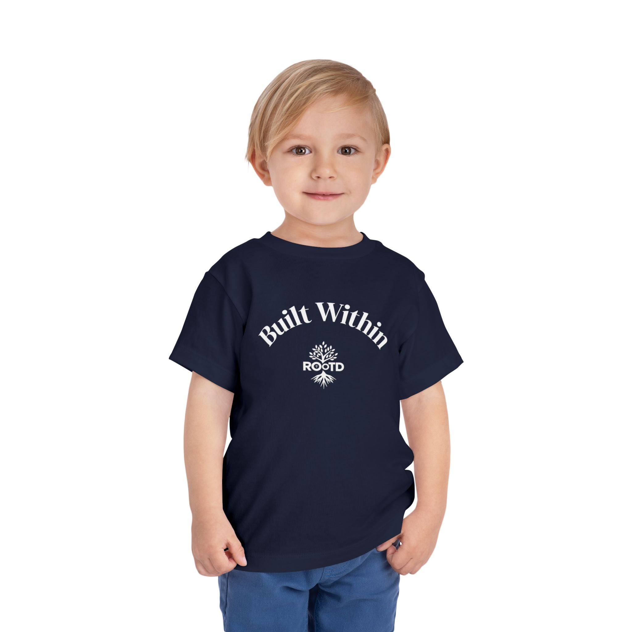Toddler Tee — "Built Within" Christian Scripture Shirt (Philippians 4:13)