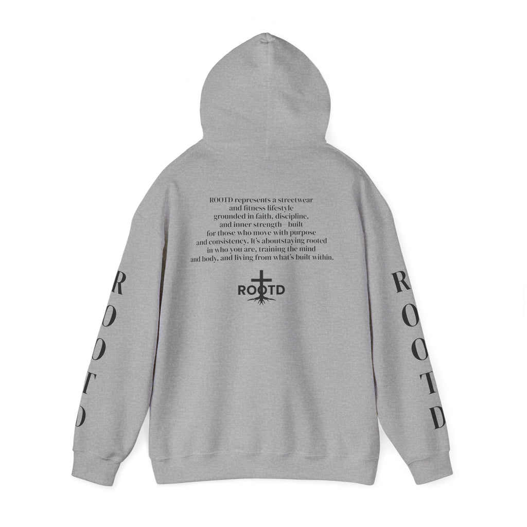 ROOTD Faith Hoodie — Christian Cross Scripture Pullover