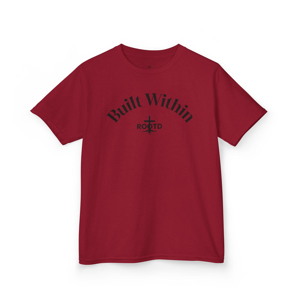 Kids Tee — "Built Within" Christian Scripture T‑Shirt (Philippians 4:13)