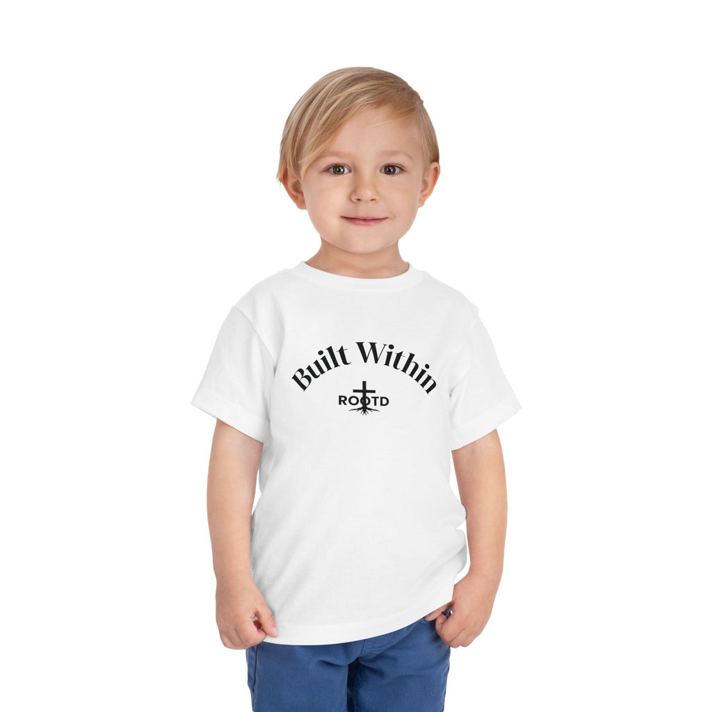 Toddler Tee — "Built Within" Christian Scripture Shirt (Philippians 4:13)