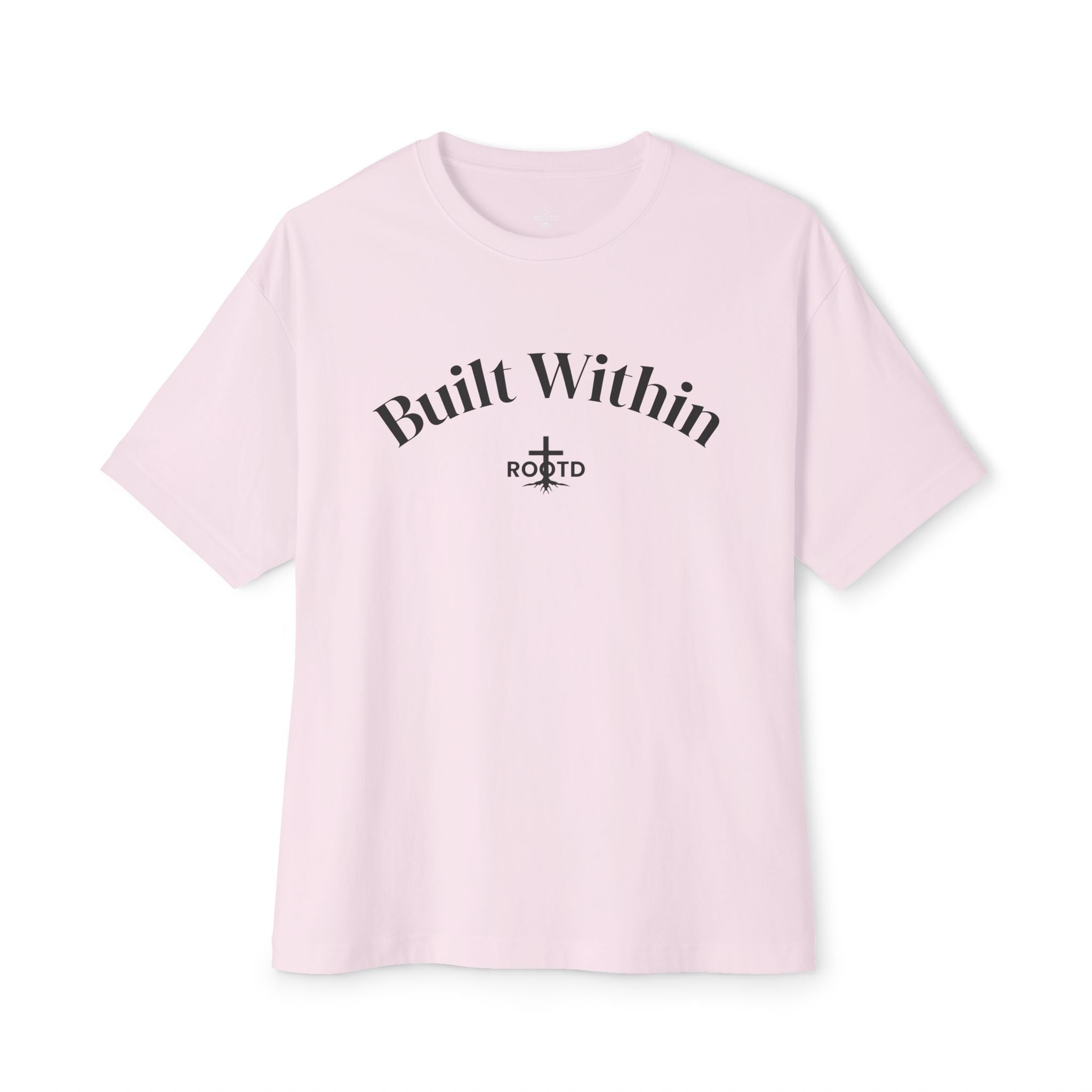 Built Within Oversized Tee - Philippians 4:13 Inspirational Christian T-Shirt