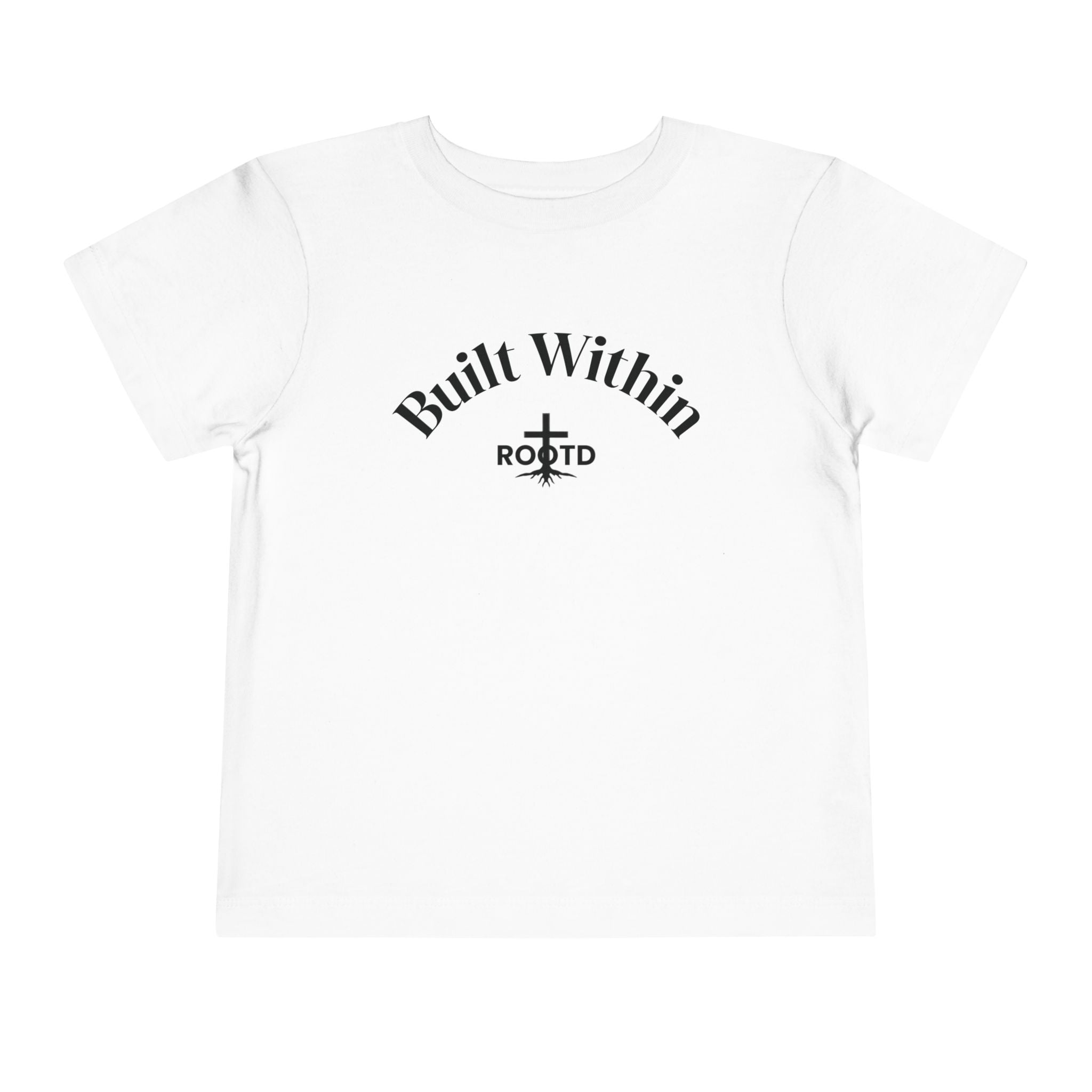 Toddler Tee — "Built Within" Christian Scripture Shirt (Philippians 4:13)