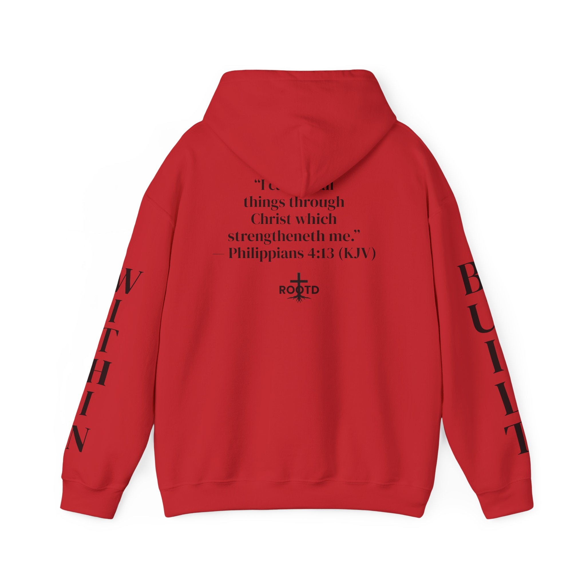 Built Within Hoodie — Philippians 4:13 Inspirational Christian Pullover