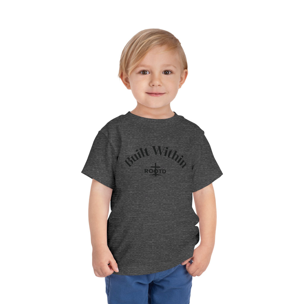 Toddler Tee — "Built Within" Christian Scripture Shirt (Philippians 4:13)