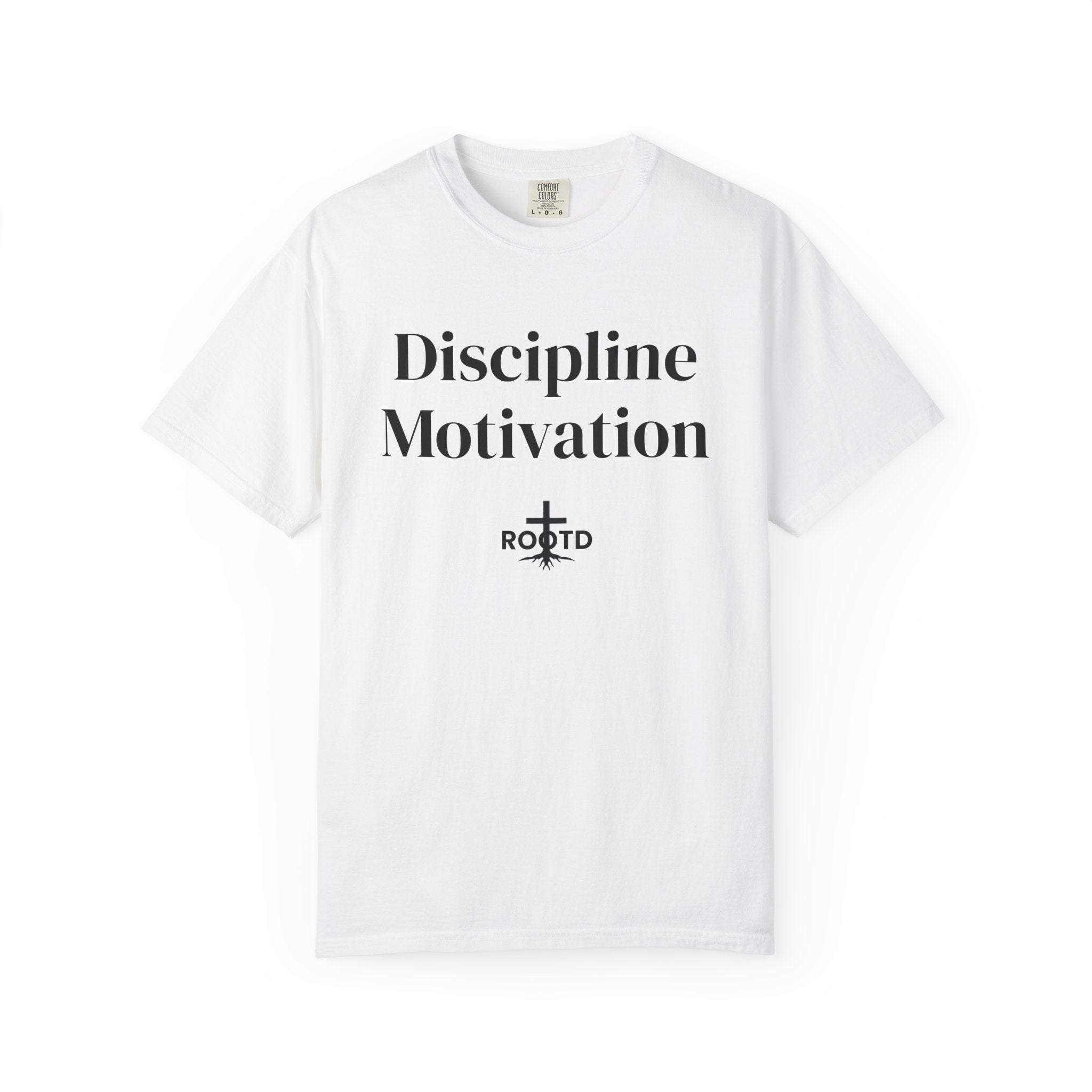 Discipline Over Motivation Christian T‑Shirt — 2 Timothy 1:7 Scripture Tee
