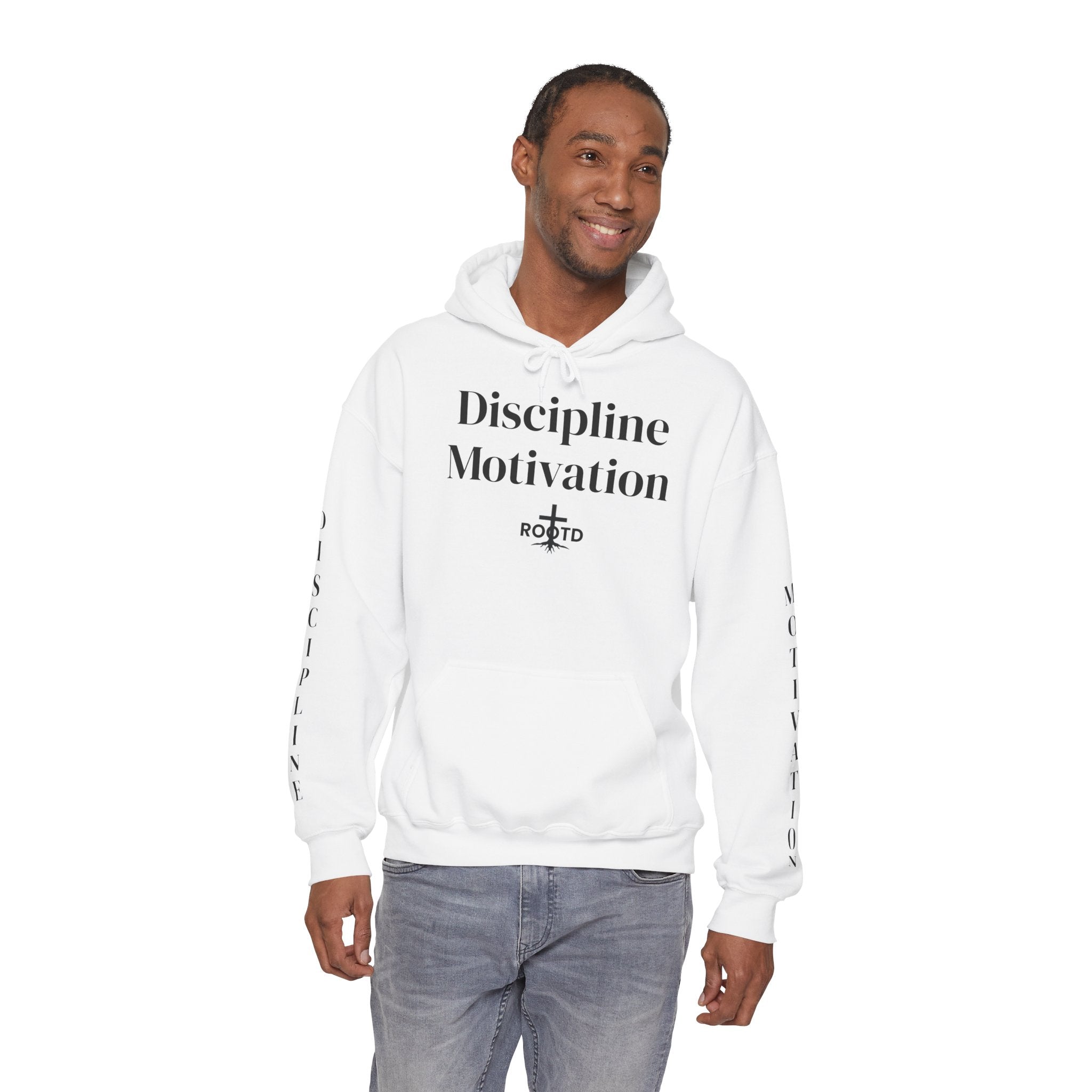 Discipline Over Motivation Unisex Heavy Blend™ Hooded Sweatshirt